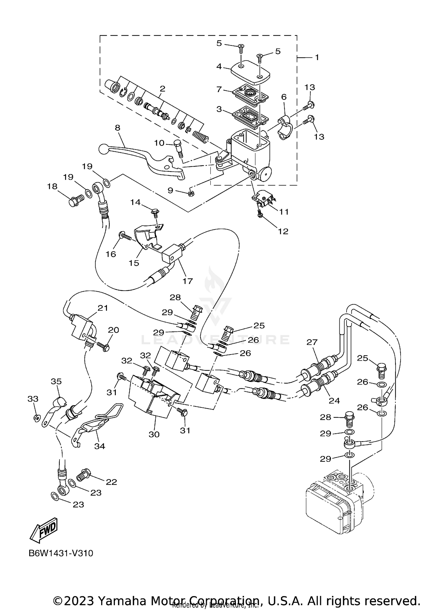 FRONT MASTER CYLINDER