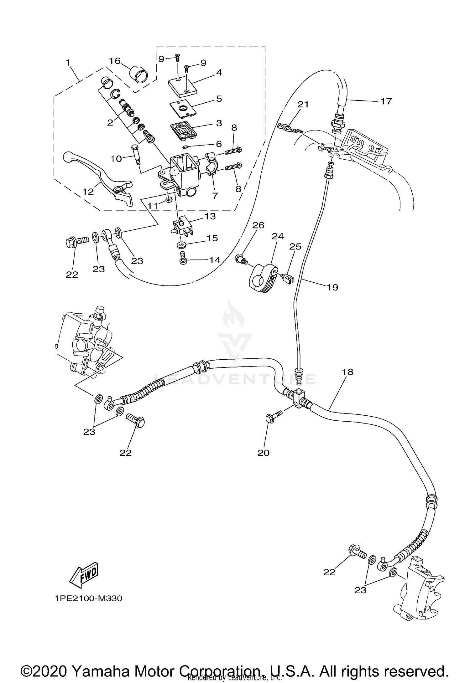 FRONT MASTER CYLINDER