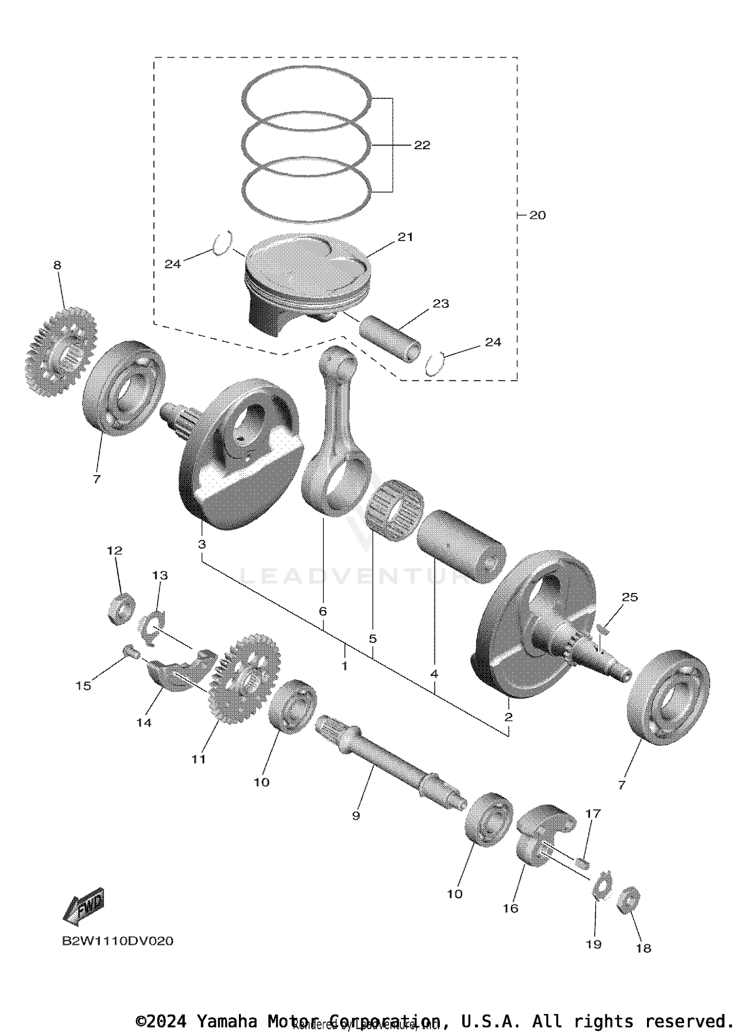CRANKSHAFT PISTON