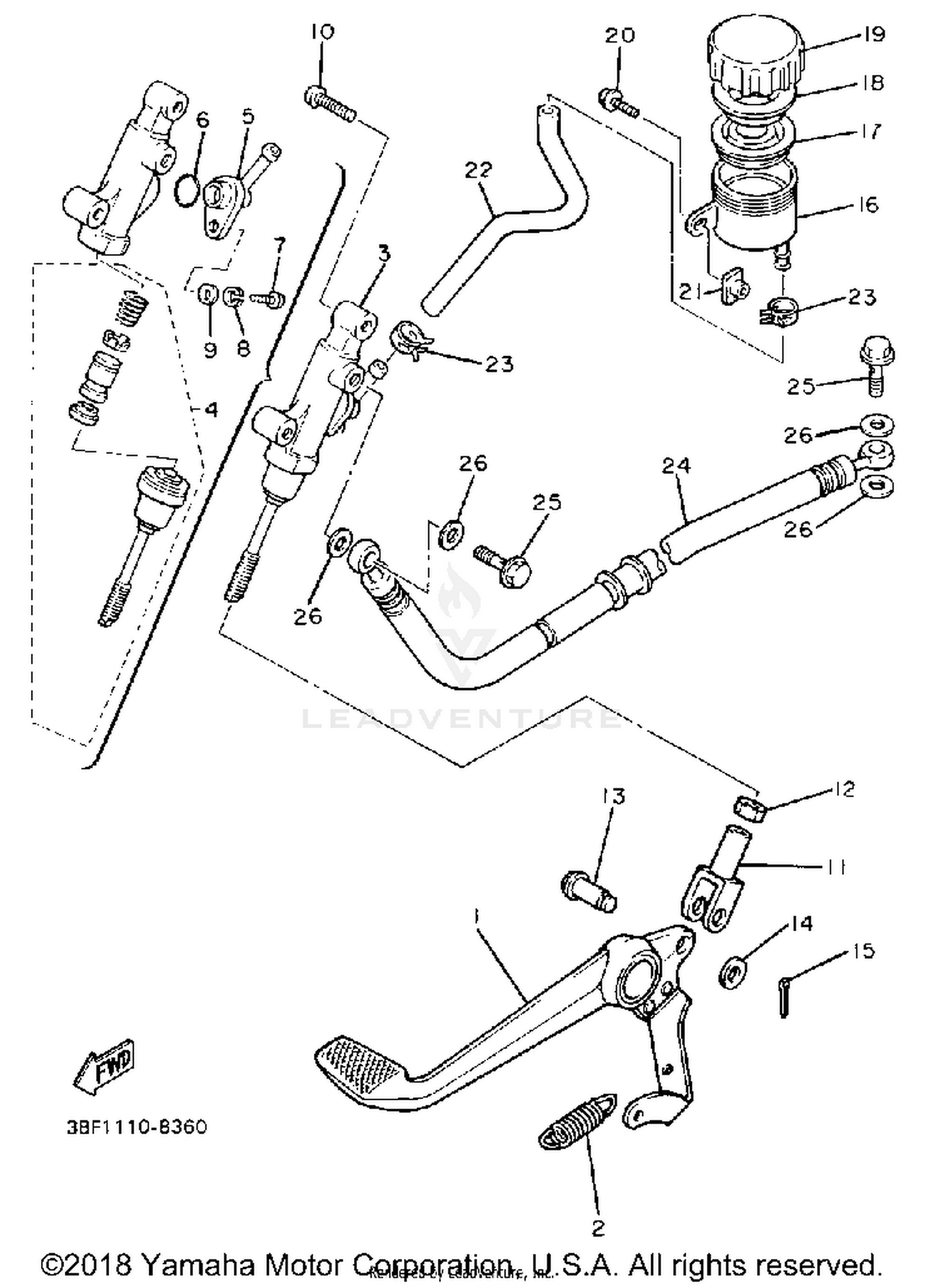 REAR MASTER CYLINDER