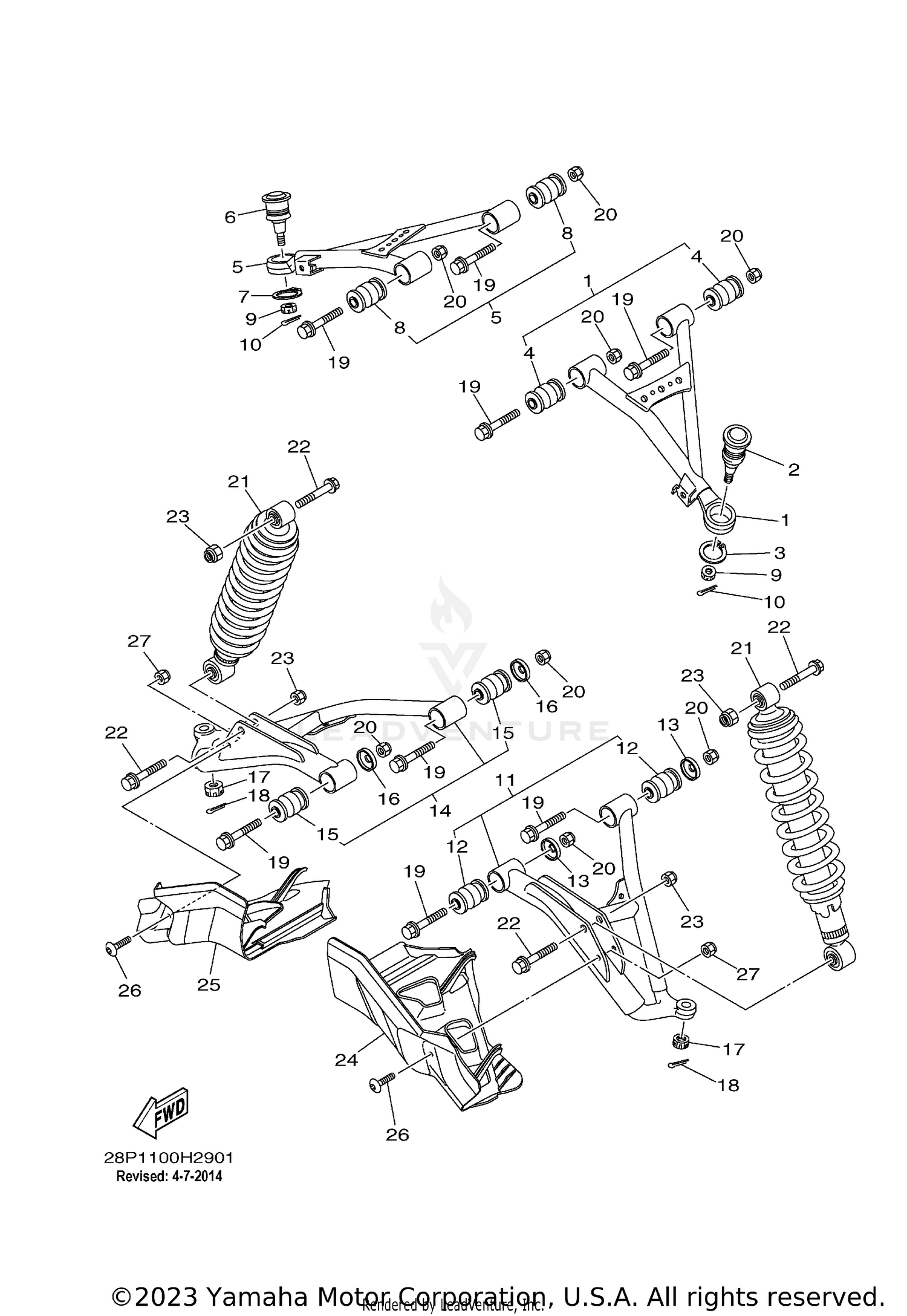 FRONT SUSPENSION WHEEL