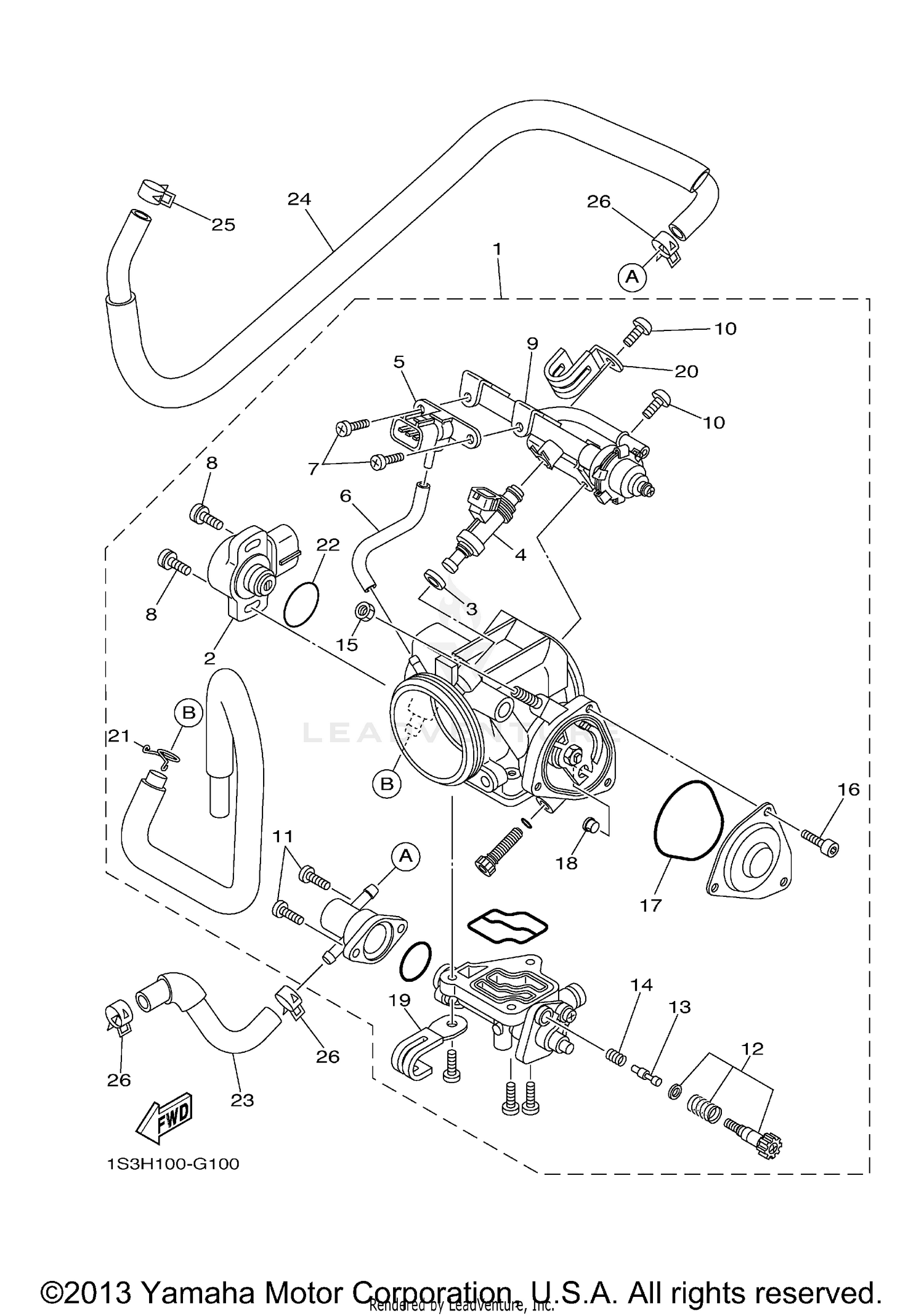 THROTTLE BODY ASSY 1