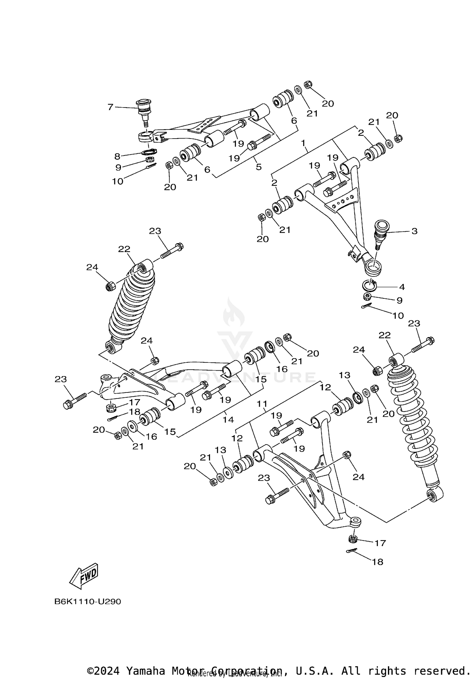 FRONT SUSPENSION & WHEEL