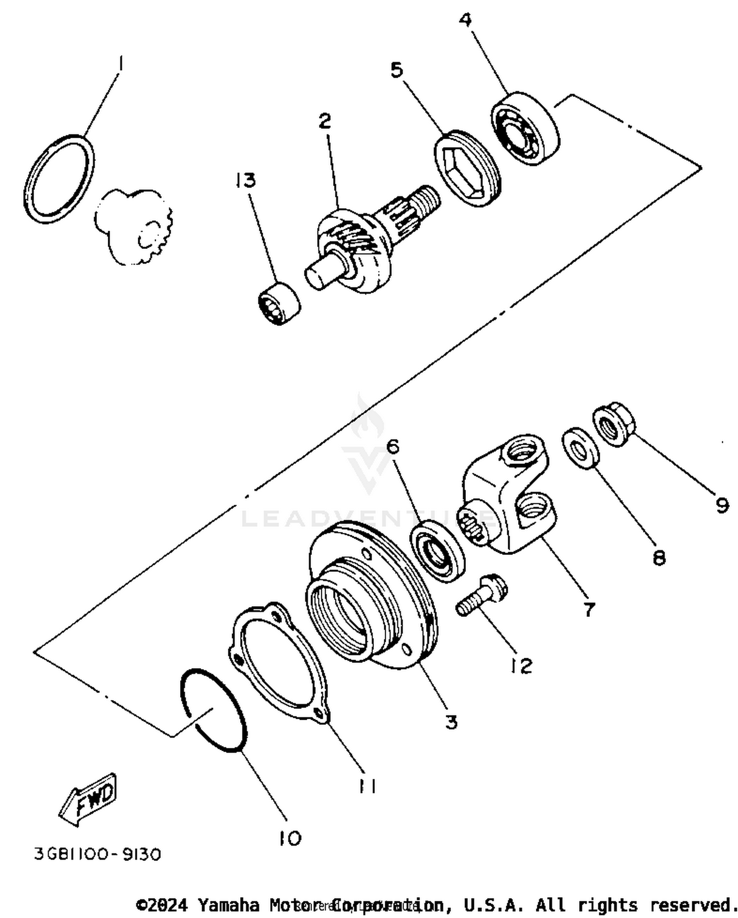 MIDDLE DRIVE GEAR