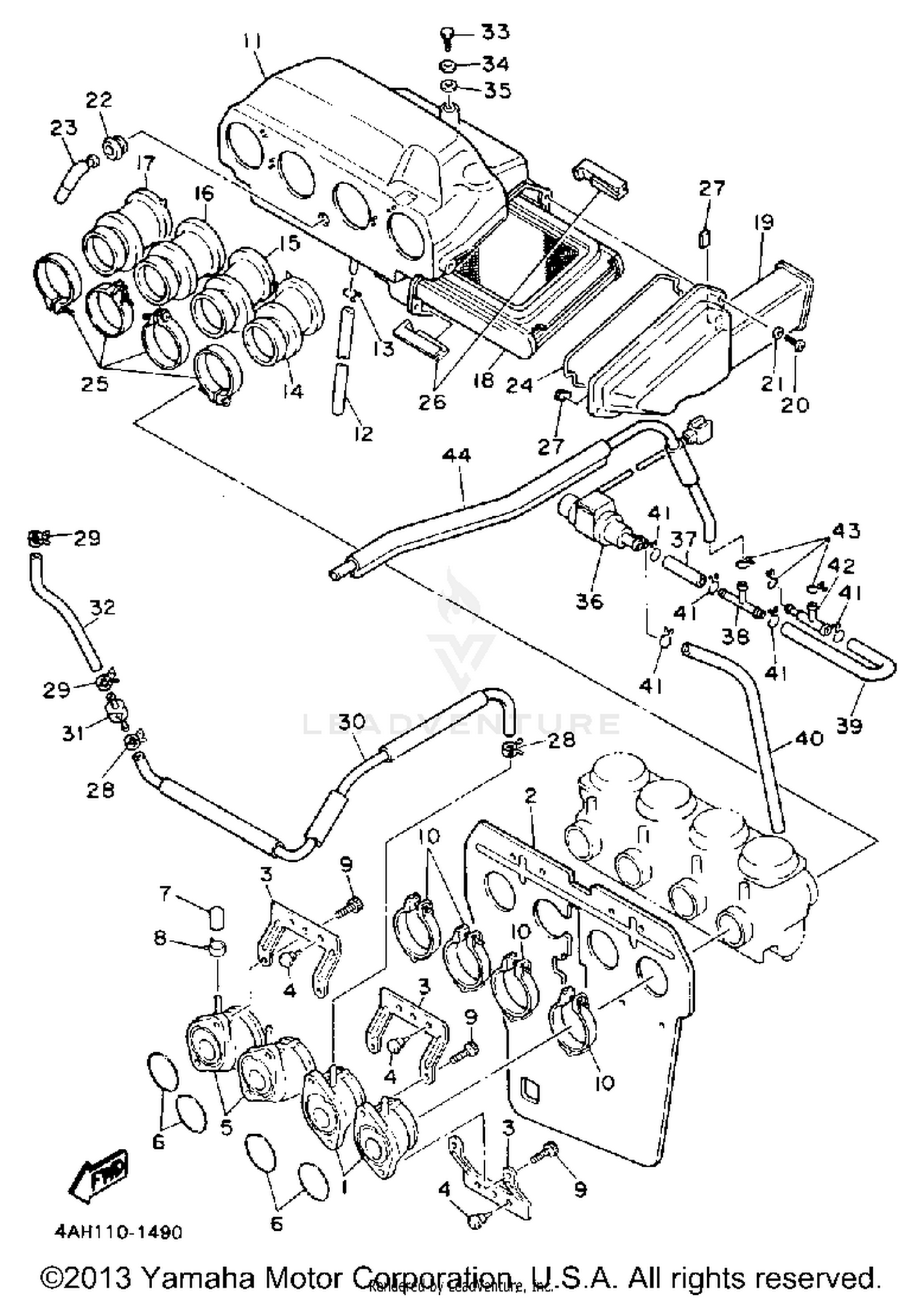AIR FILTER CALIFORNIA MODEL ONLY