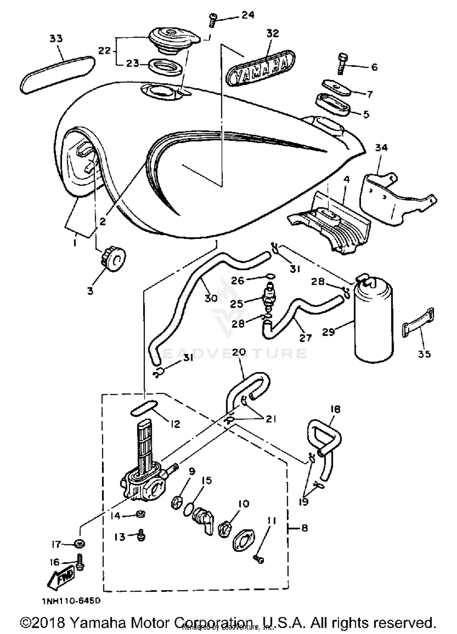FUEL TANK XJ700SC