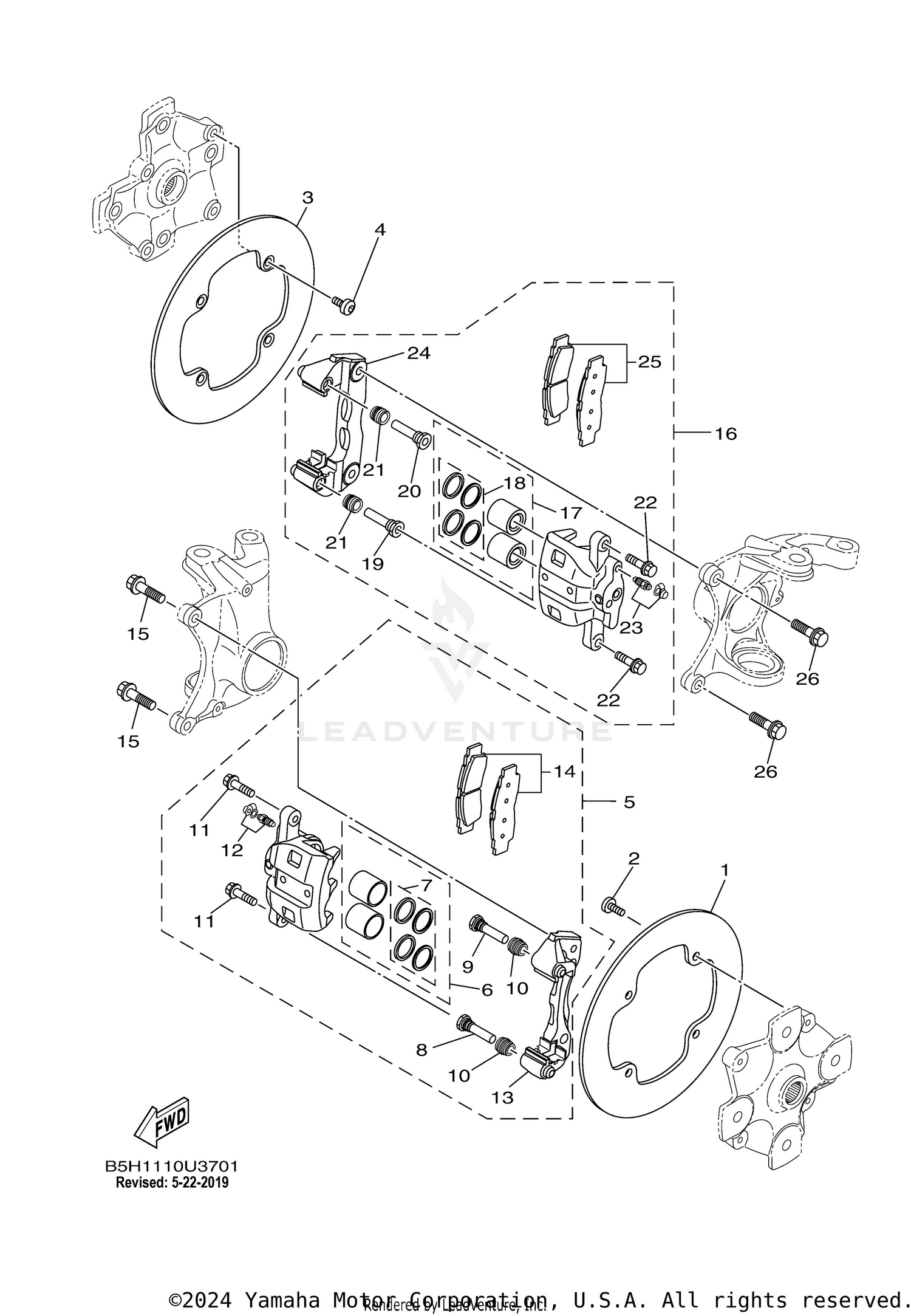 FRONT BRAKE CALIPER