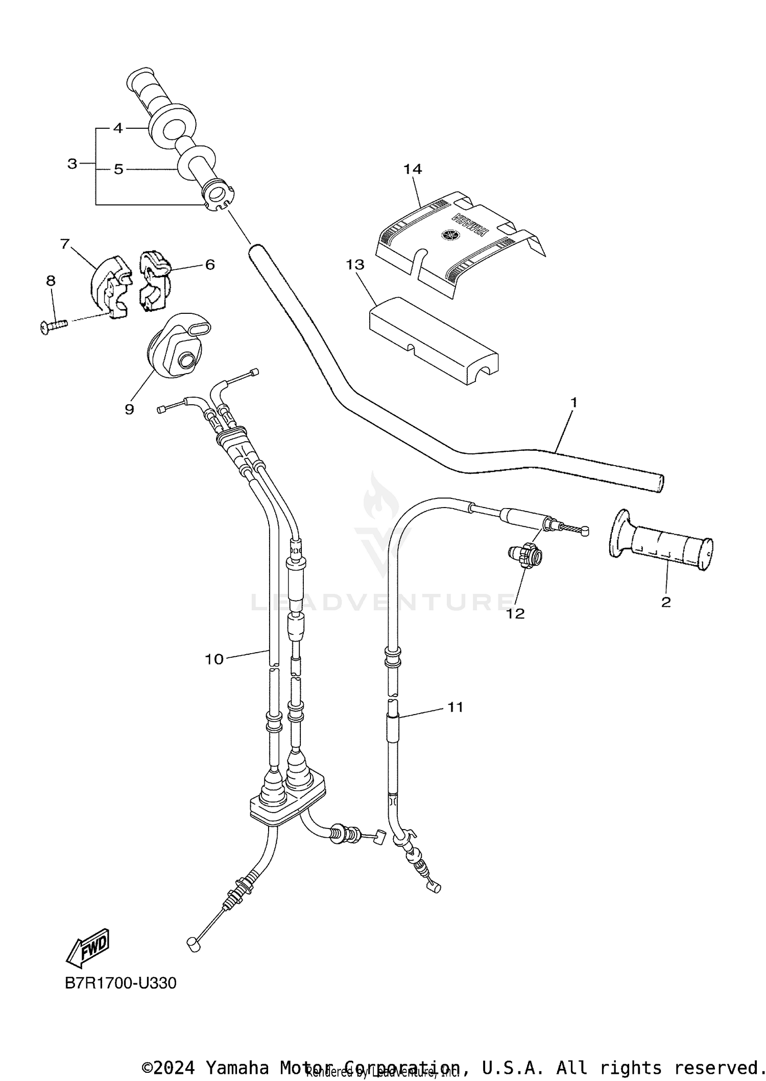 STEERING HANDLE CABLE