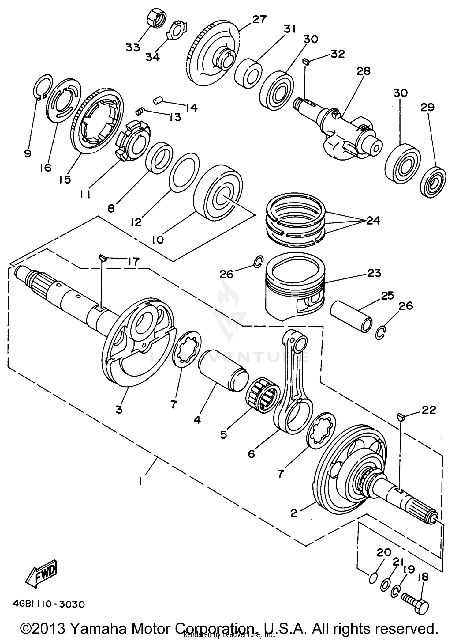 CRANKSHAFT PISTON