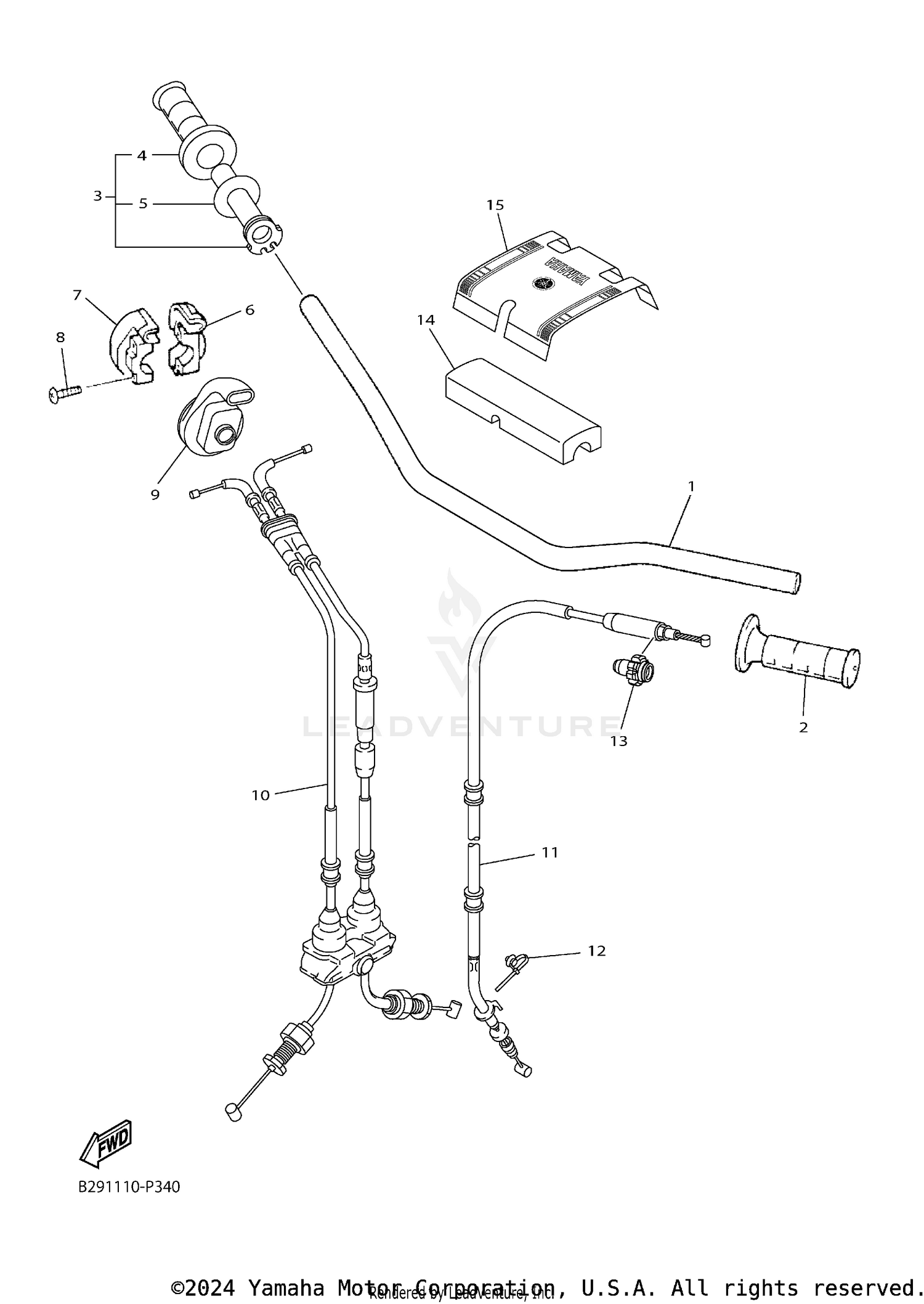 STEERING HANDLE CABLE