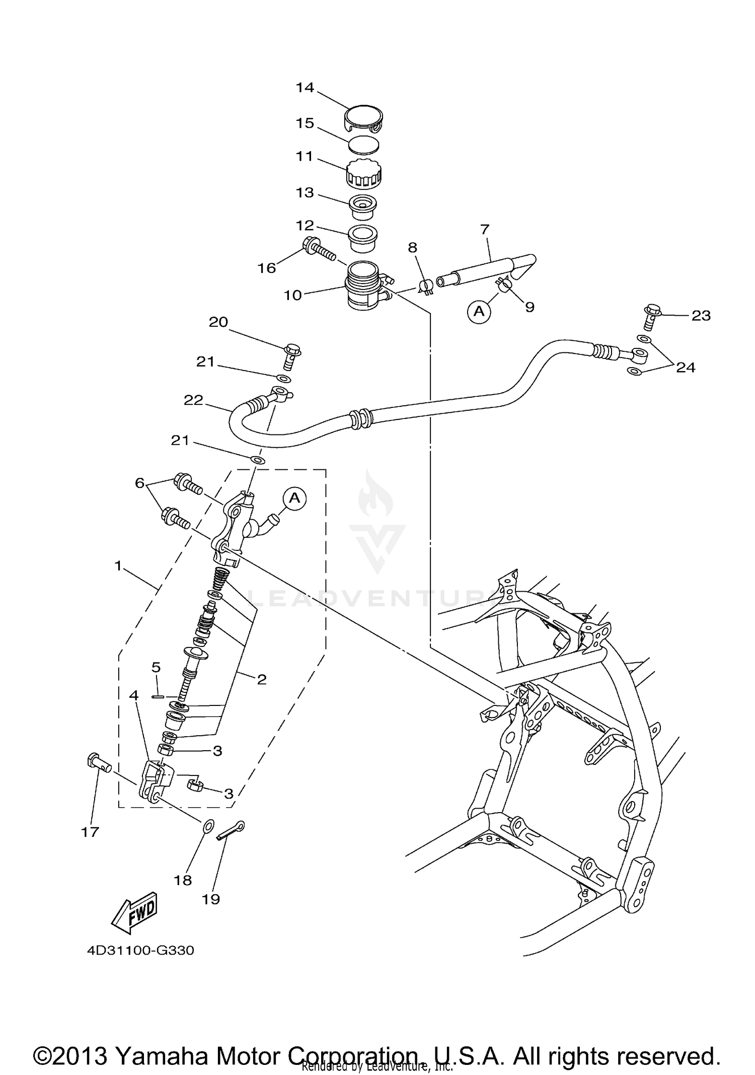 REAR MASTER CYLINDER