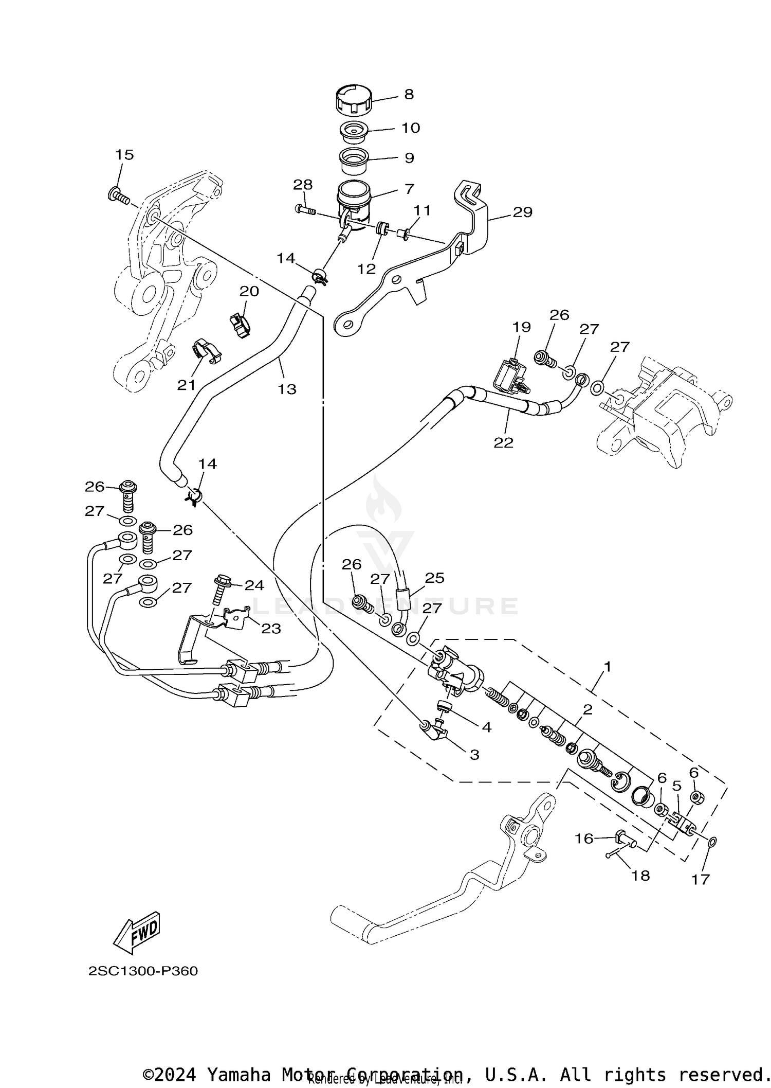 REAR MASTER CYLINDER