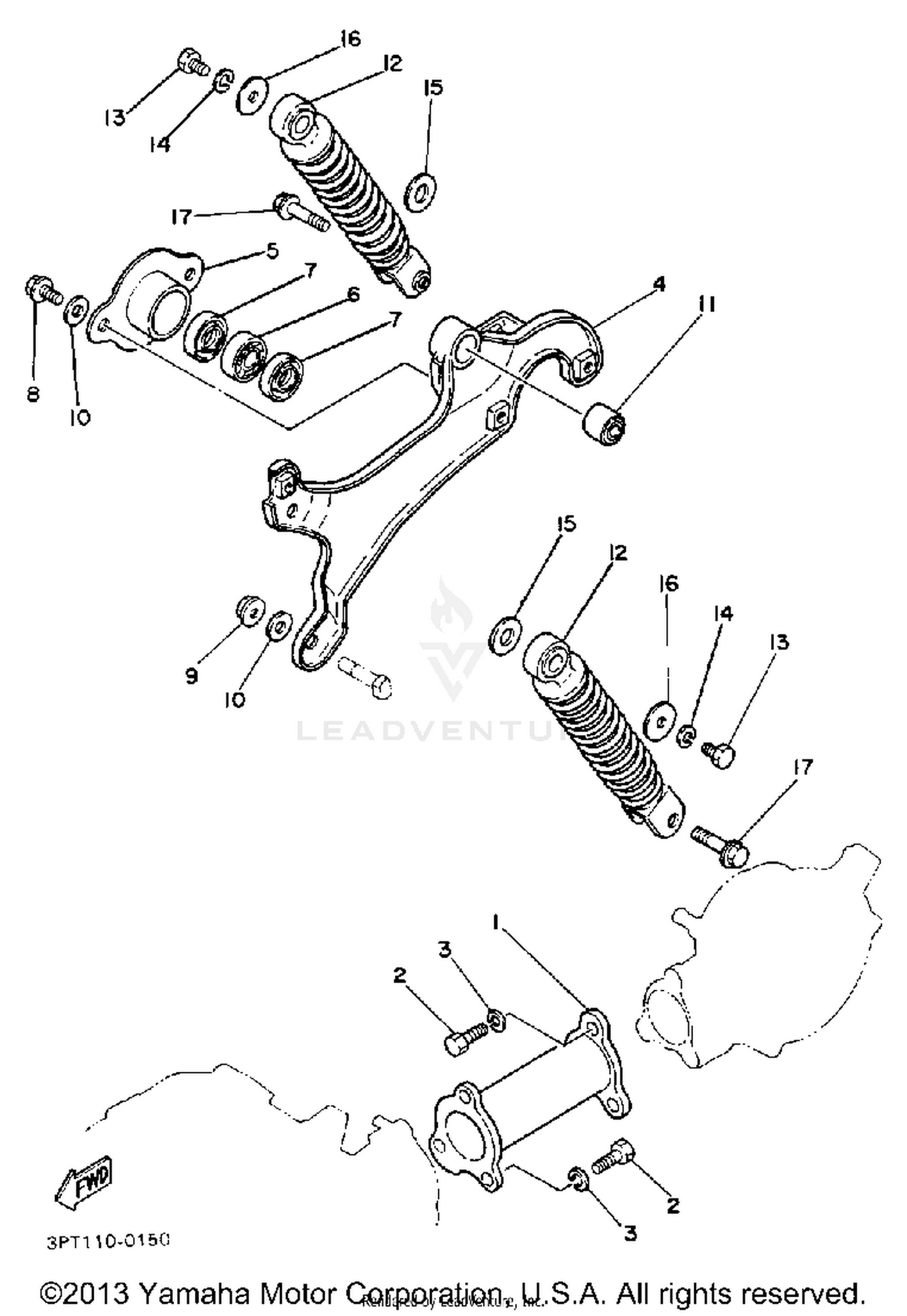SWING ARM - REAR SHOCKS