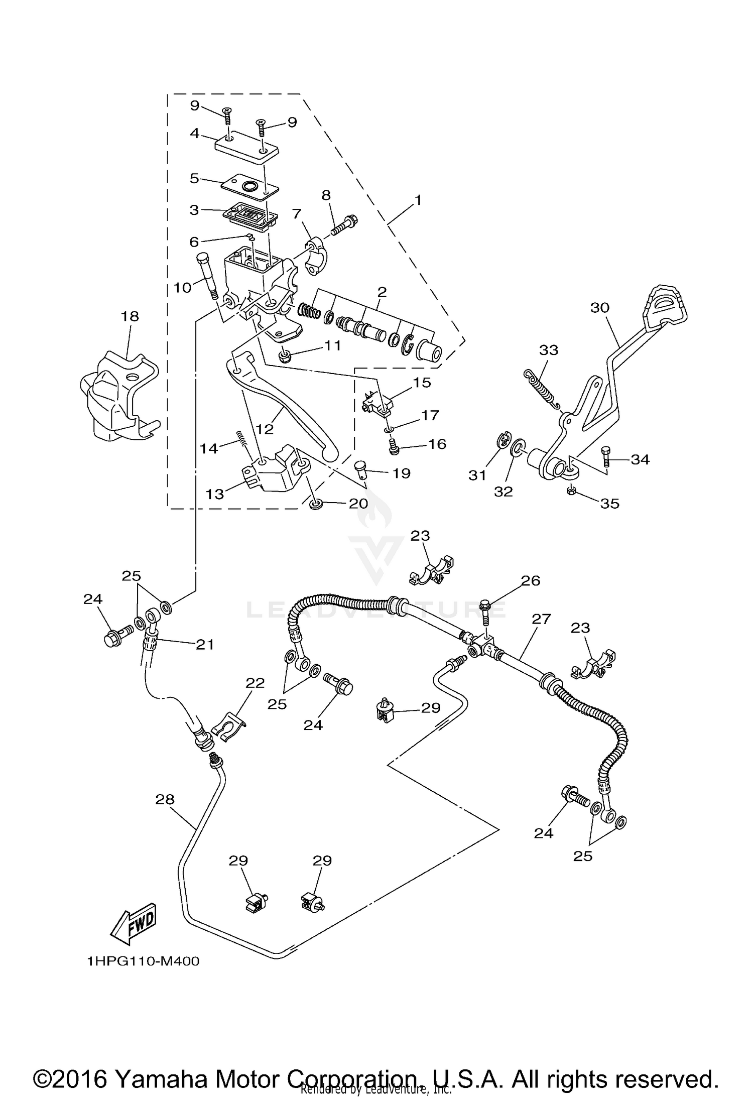 REAR MASTER CYLINDER
