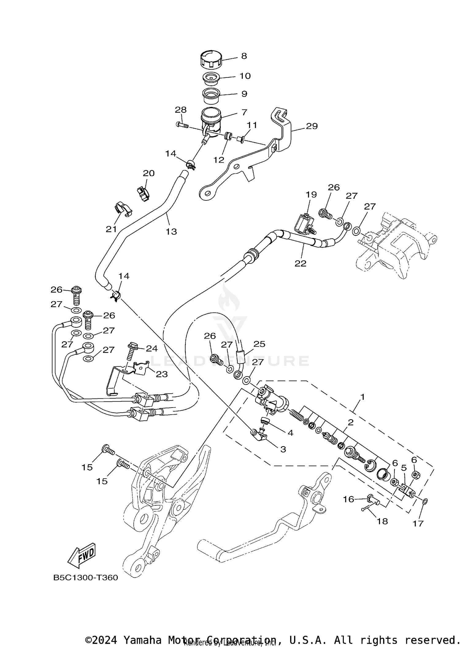 REAR MASTER CYLINDER