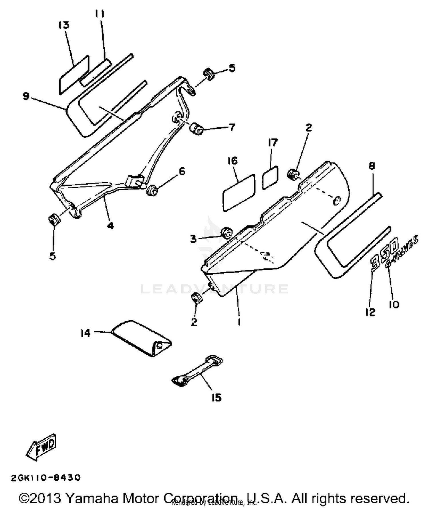 SIDE COVER (CALIFORNIA MODEL ONLY)