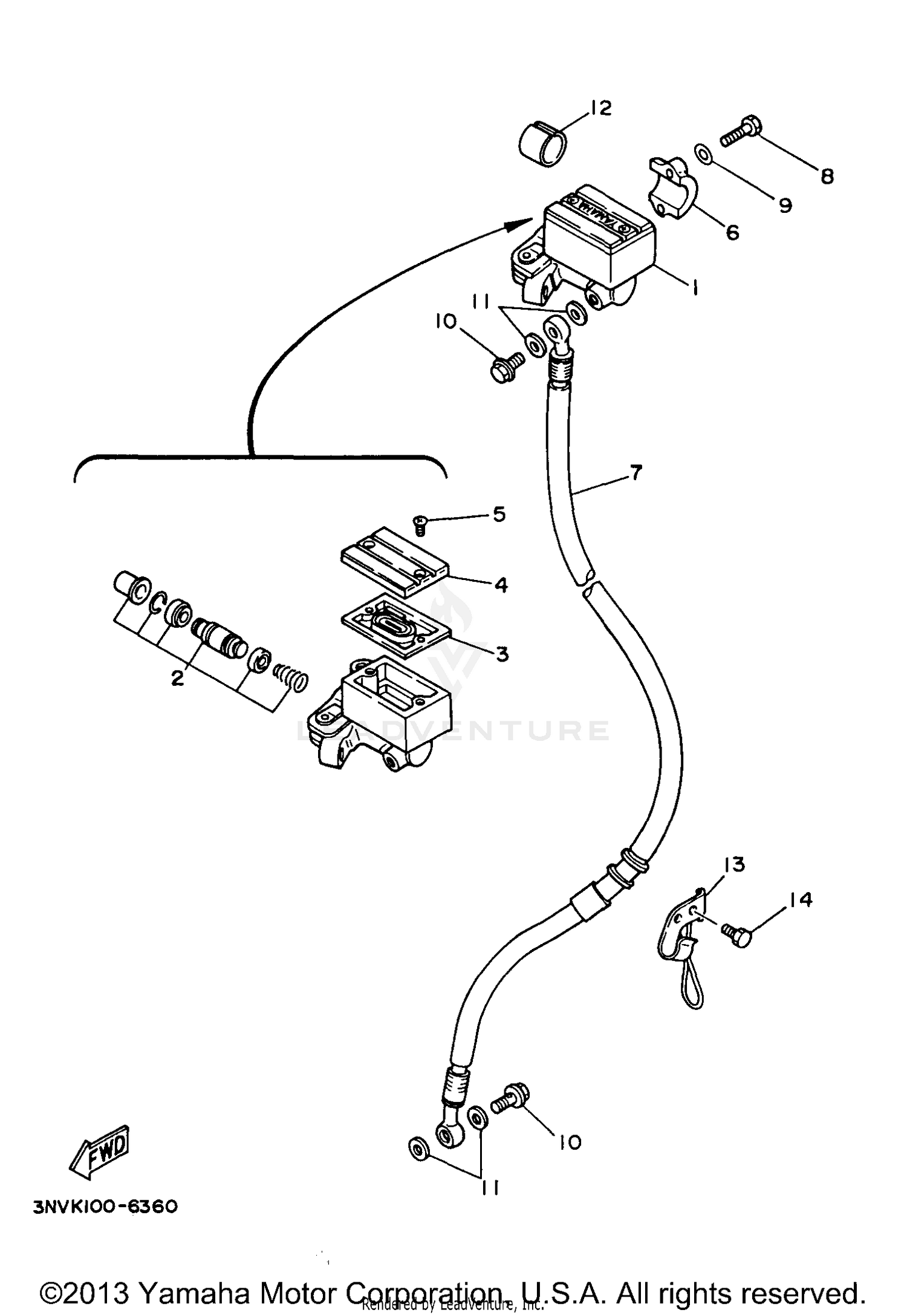 FRONT MASTER CYLINDER