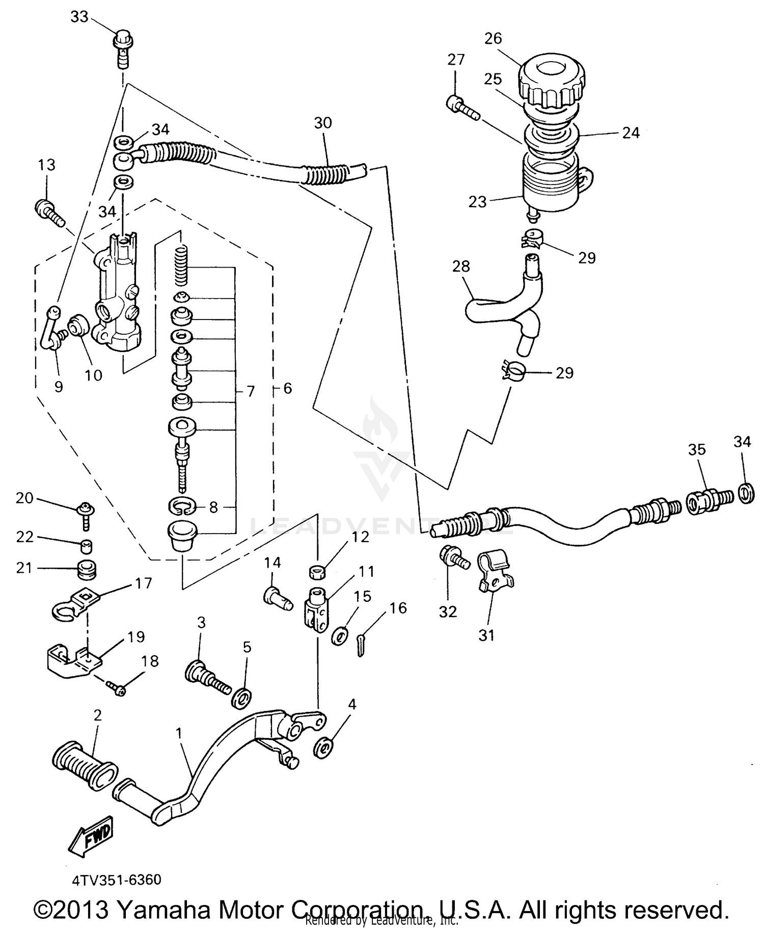 REAR MASTER CYLINDER