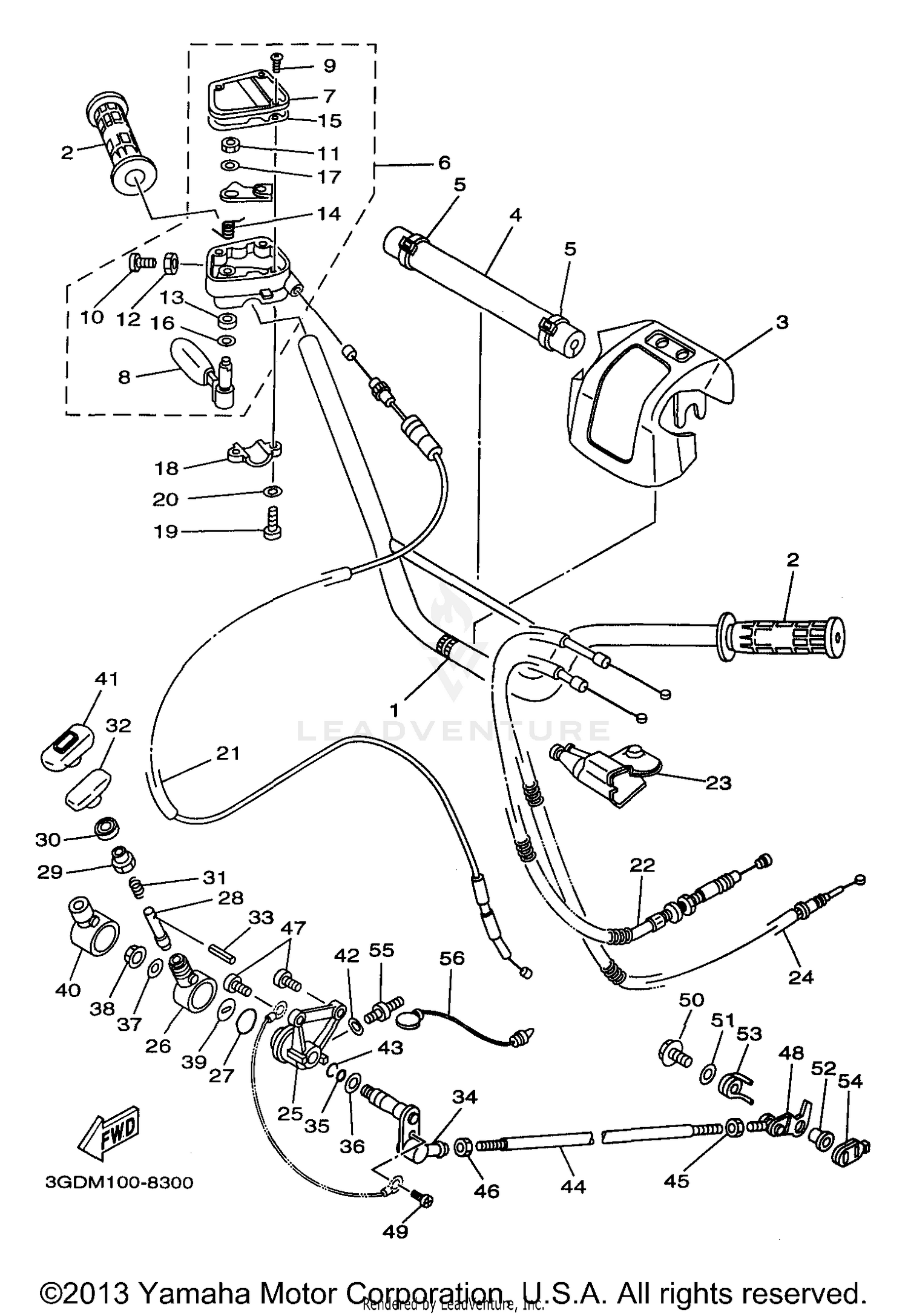 STEERING HANDLE CABLE