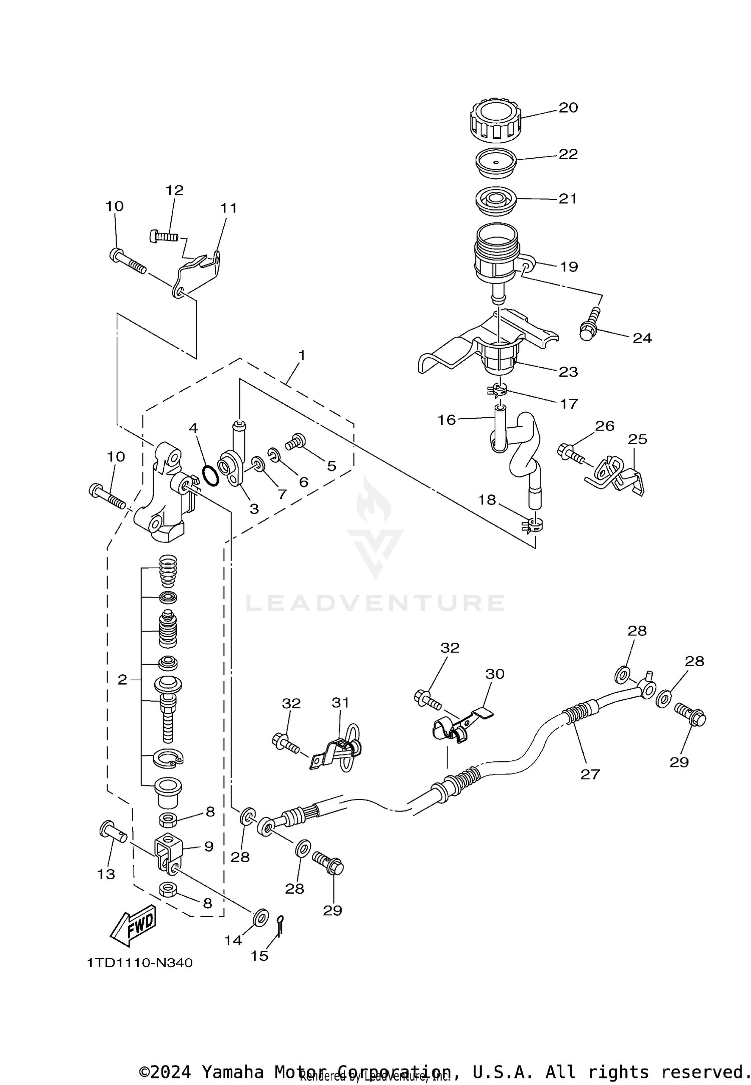 REAR MASTER CYLINDER