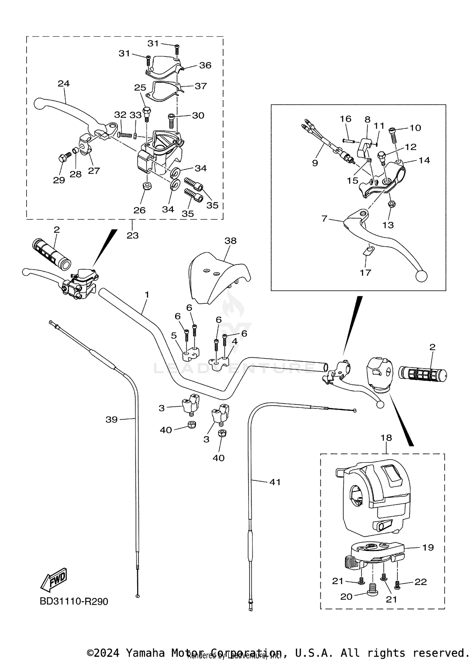 STEERING HANDLE CABLE