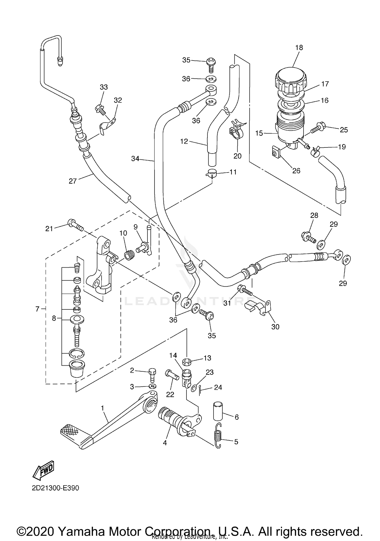 REAR MASTER CYLINDER