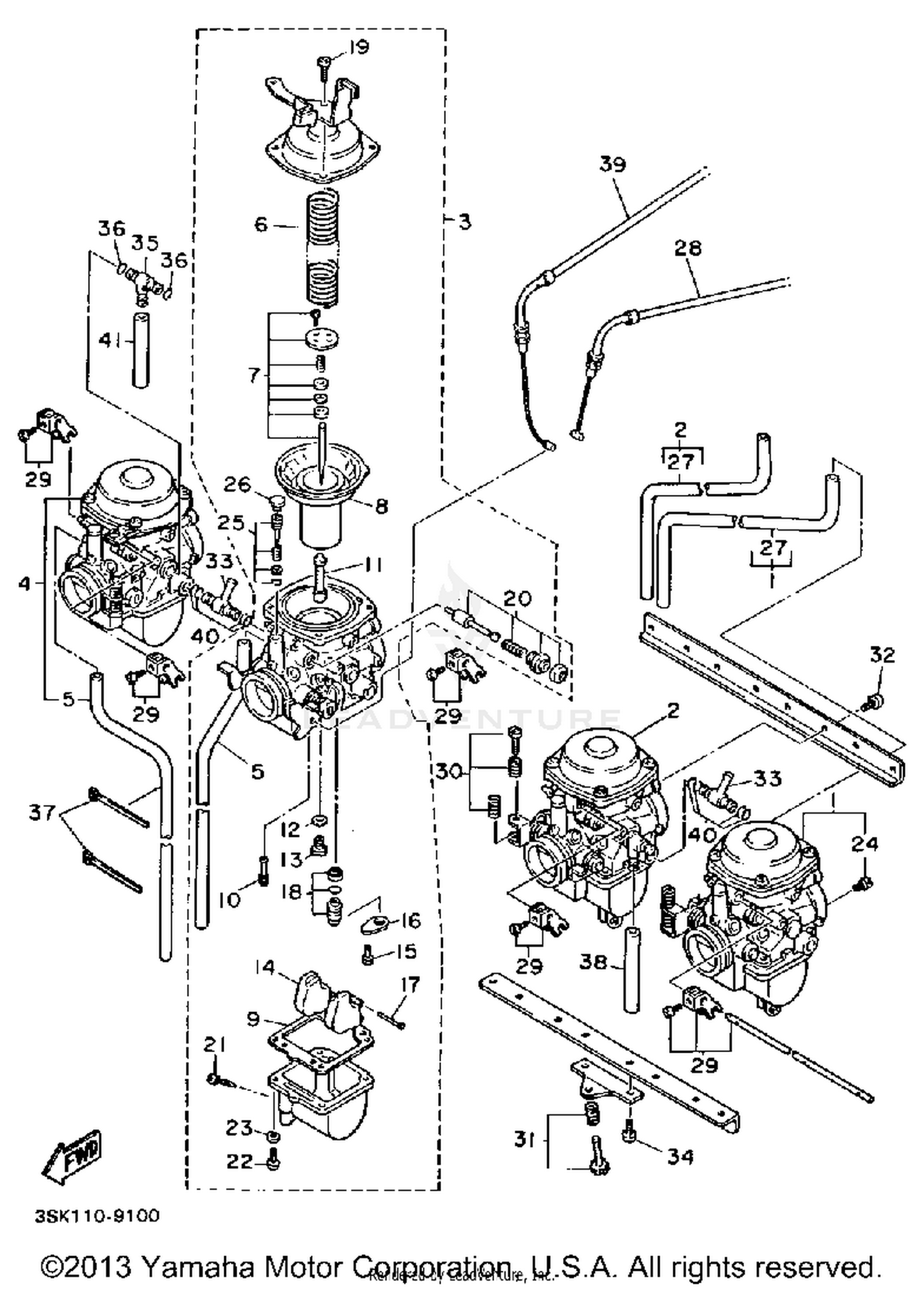 CARBURETOR NON CALIFORNIA MODEL