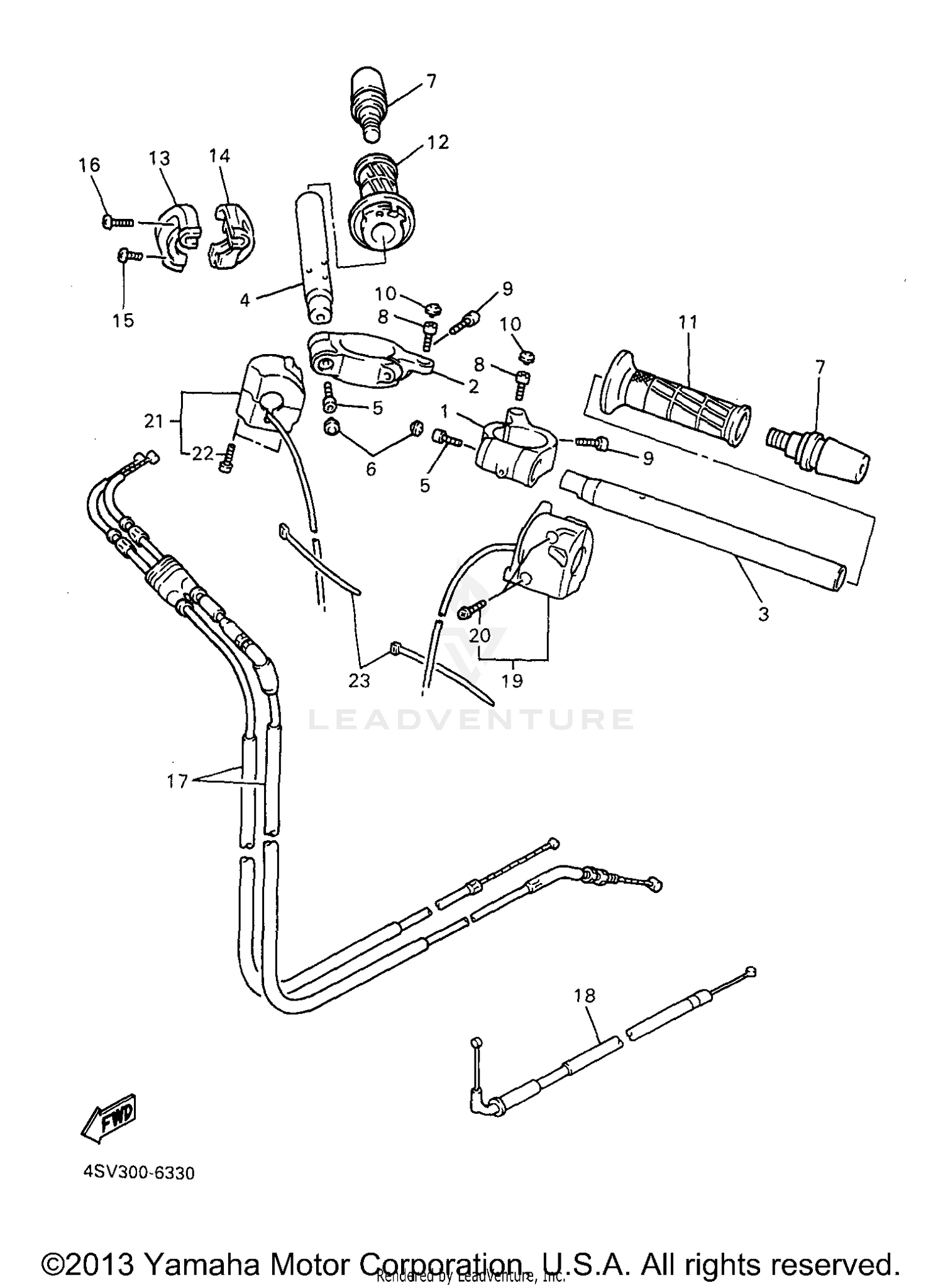 STEERING HANDLE  CABLE