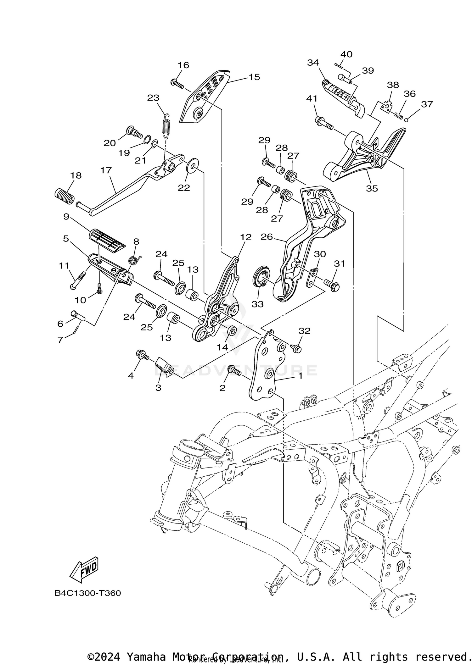 STAND FOOTREST 2