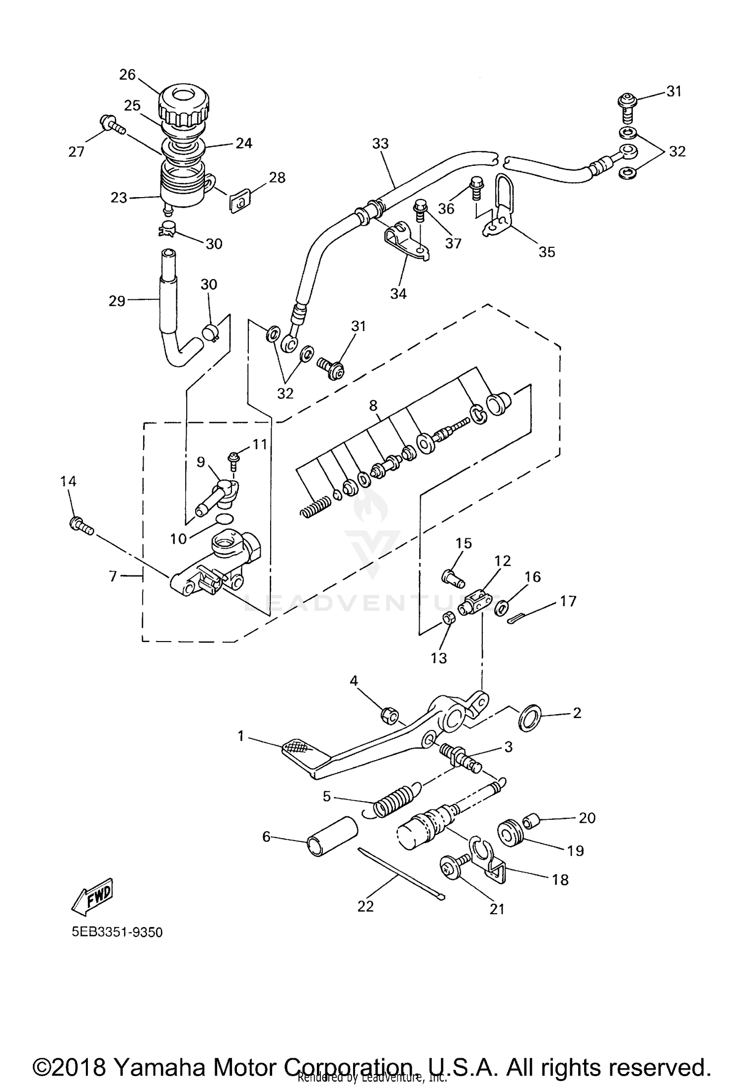 REAR MASTER CYLINDER