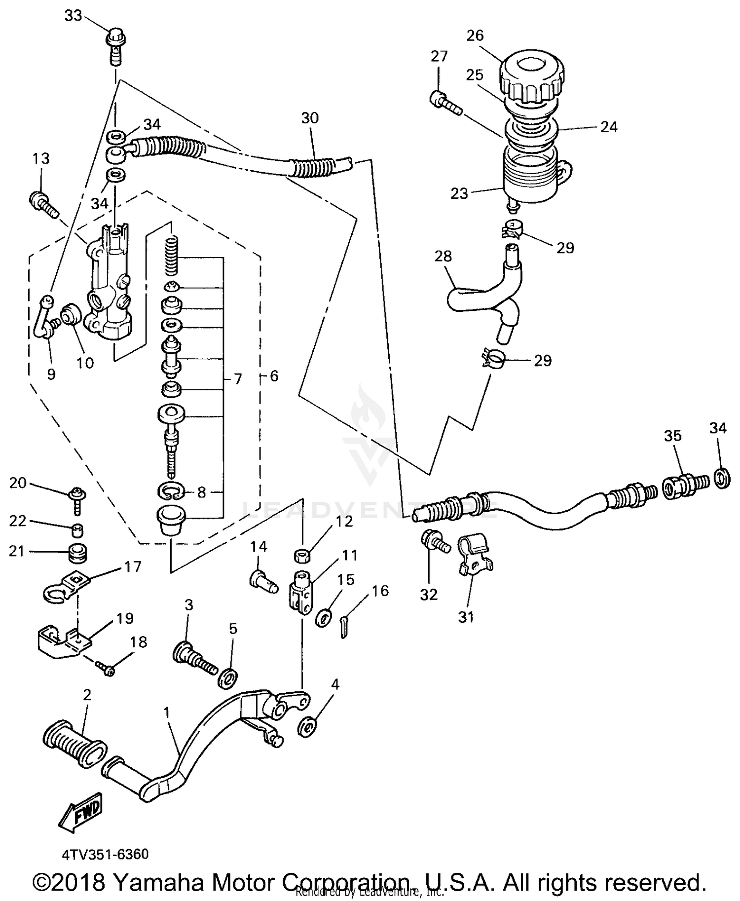 REAR MASTER CYLINDER