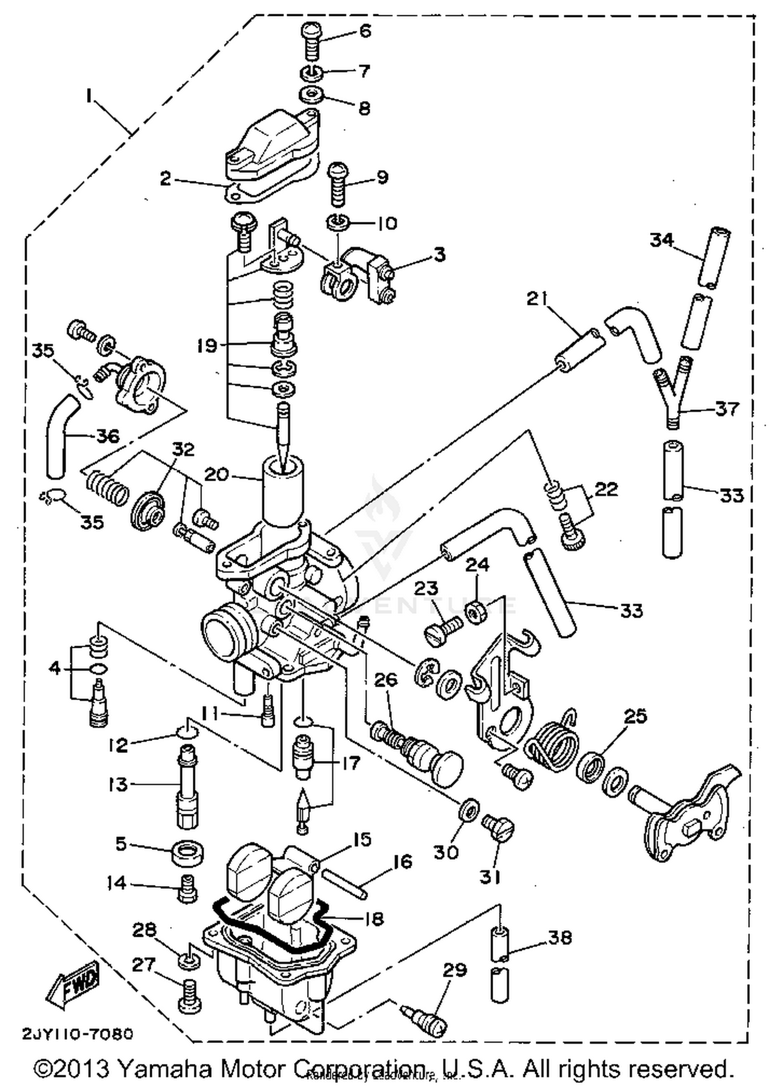 CARBURETOR NON CALIFORNIA