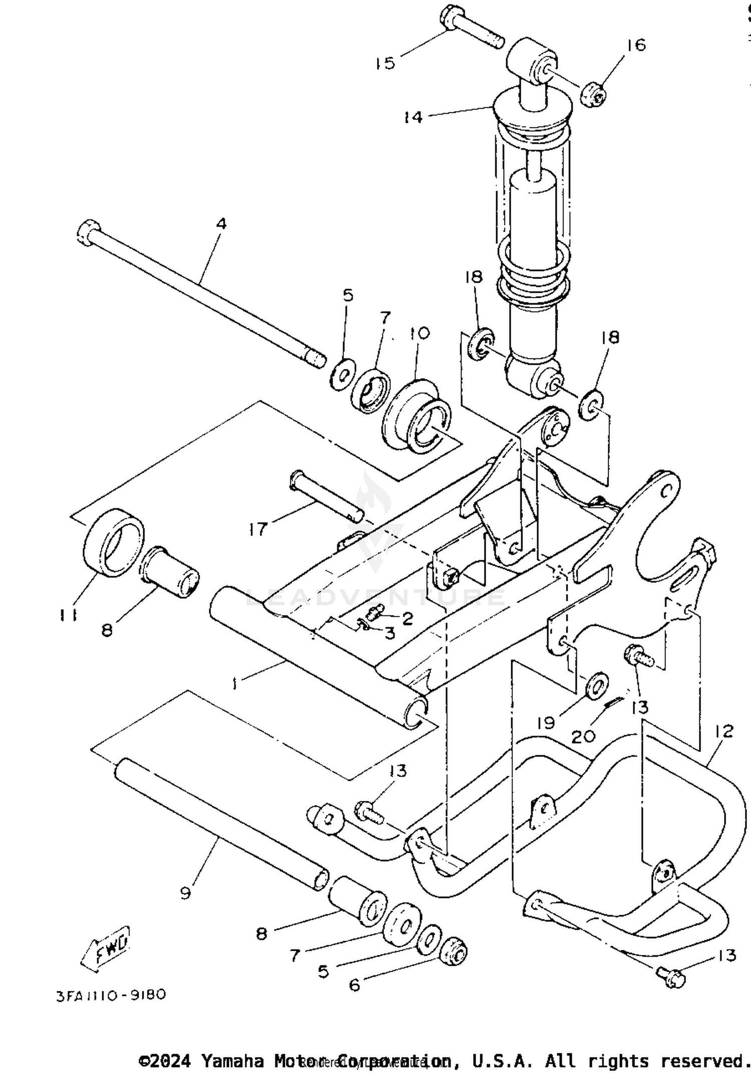 SWING ARM - REAR SHOCKS