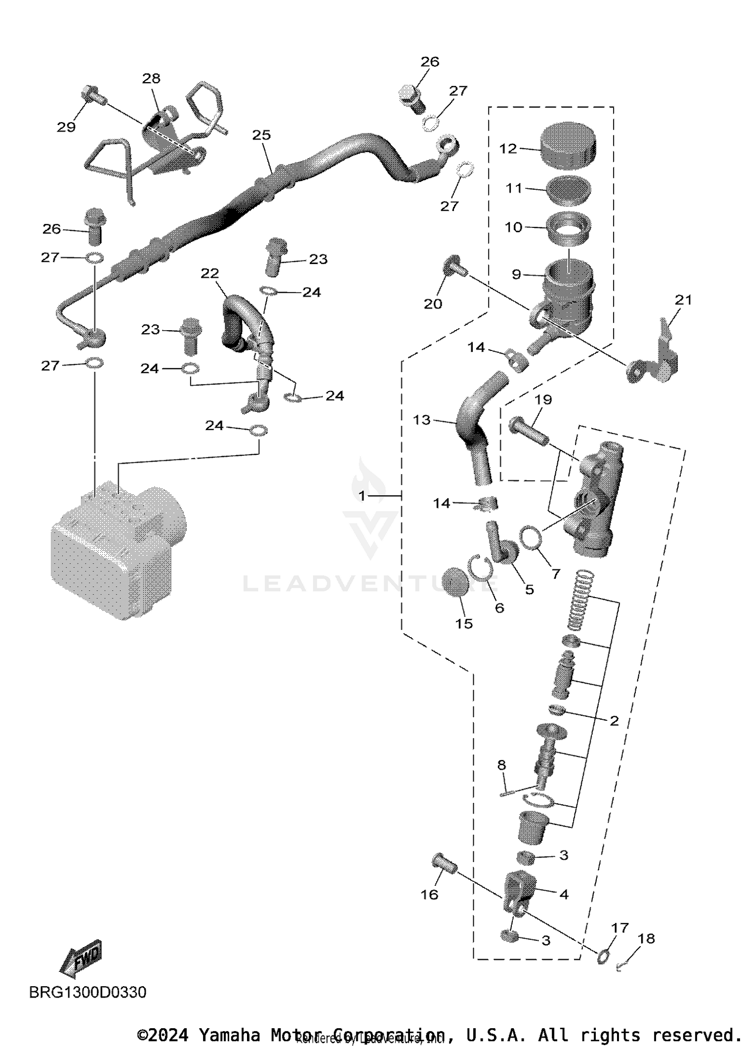 REAR MASTER CYLINDER