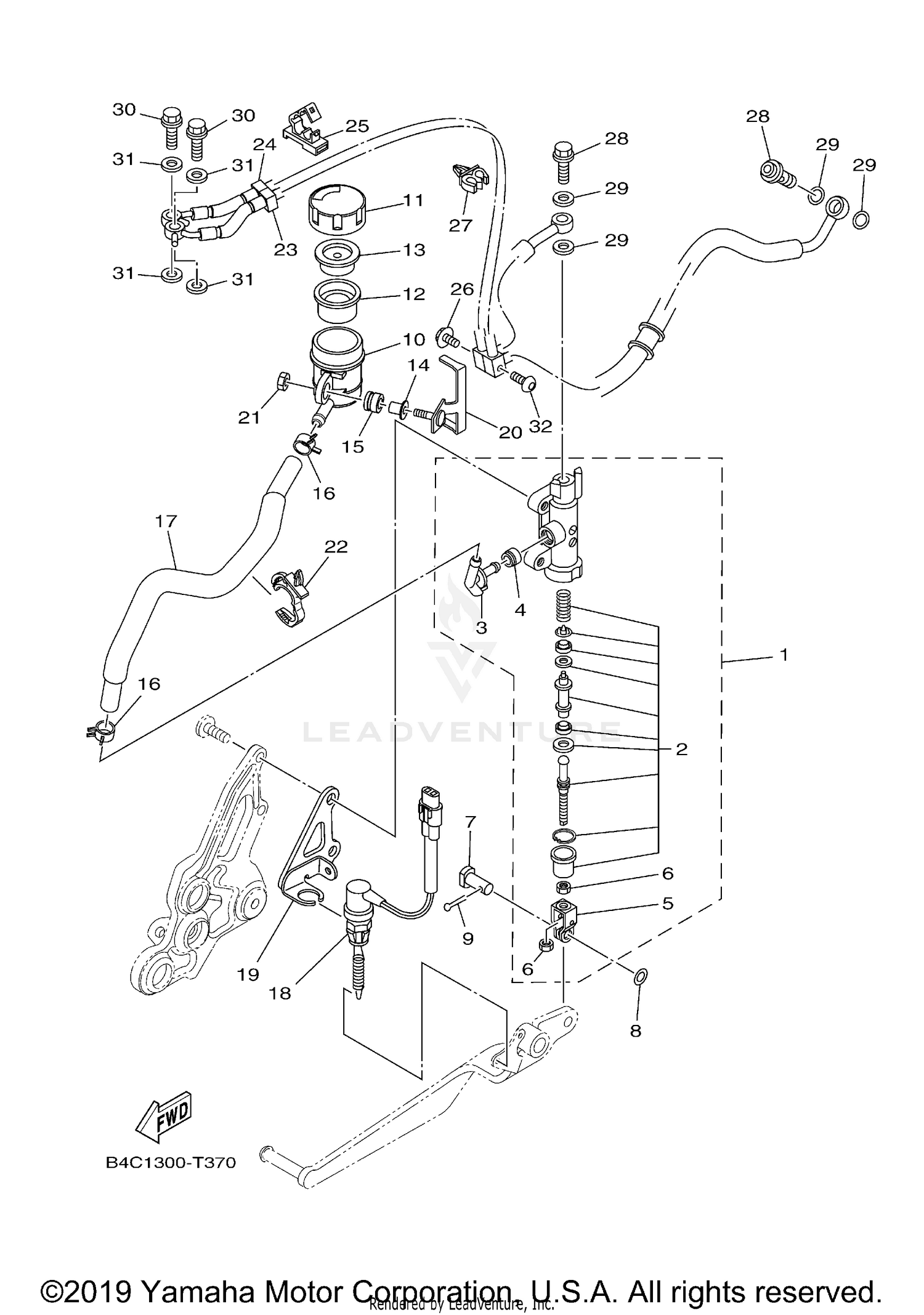 REAR MASTER CYLINDER