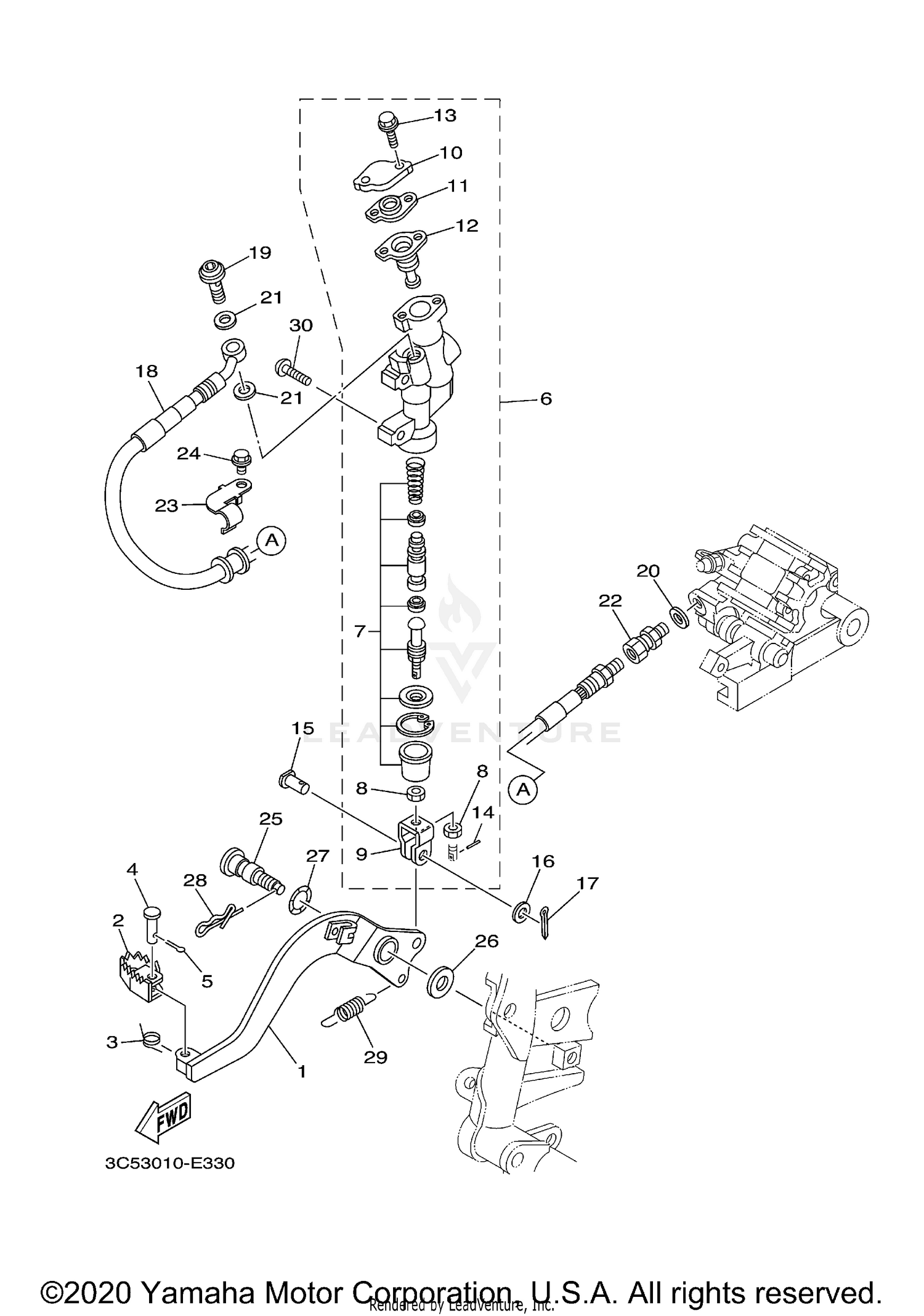 REAR MASTER CYLINDER