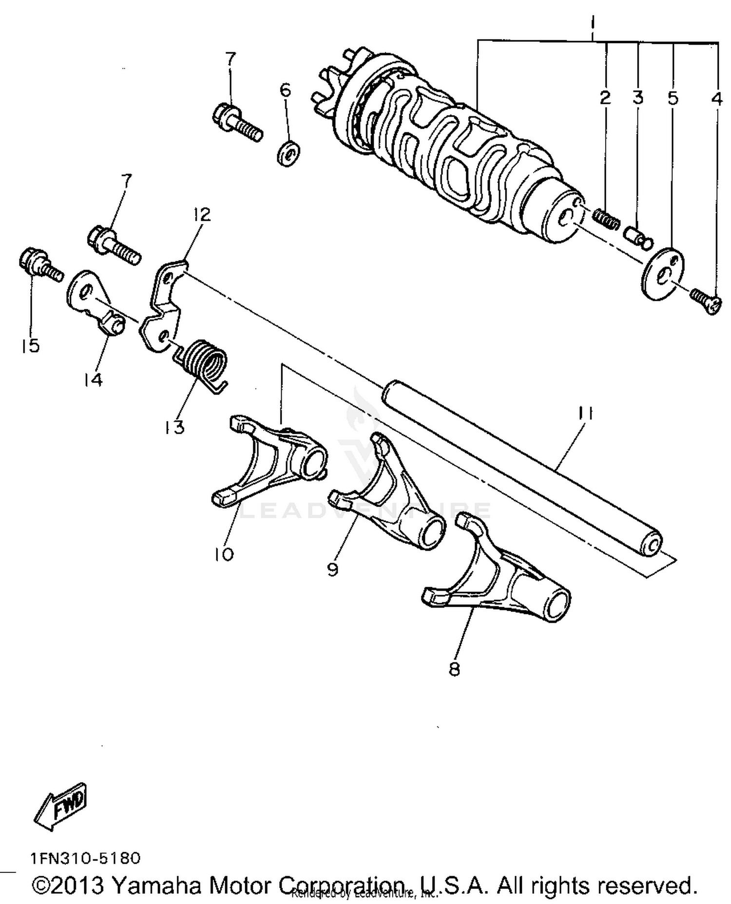 SHIFT CAM SHIFT FORK