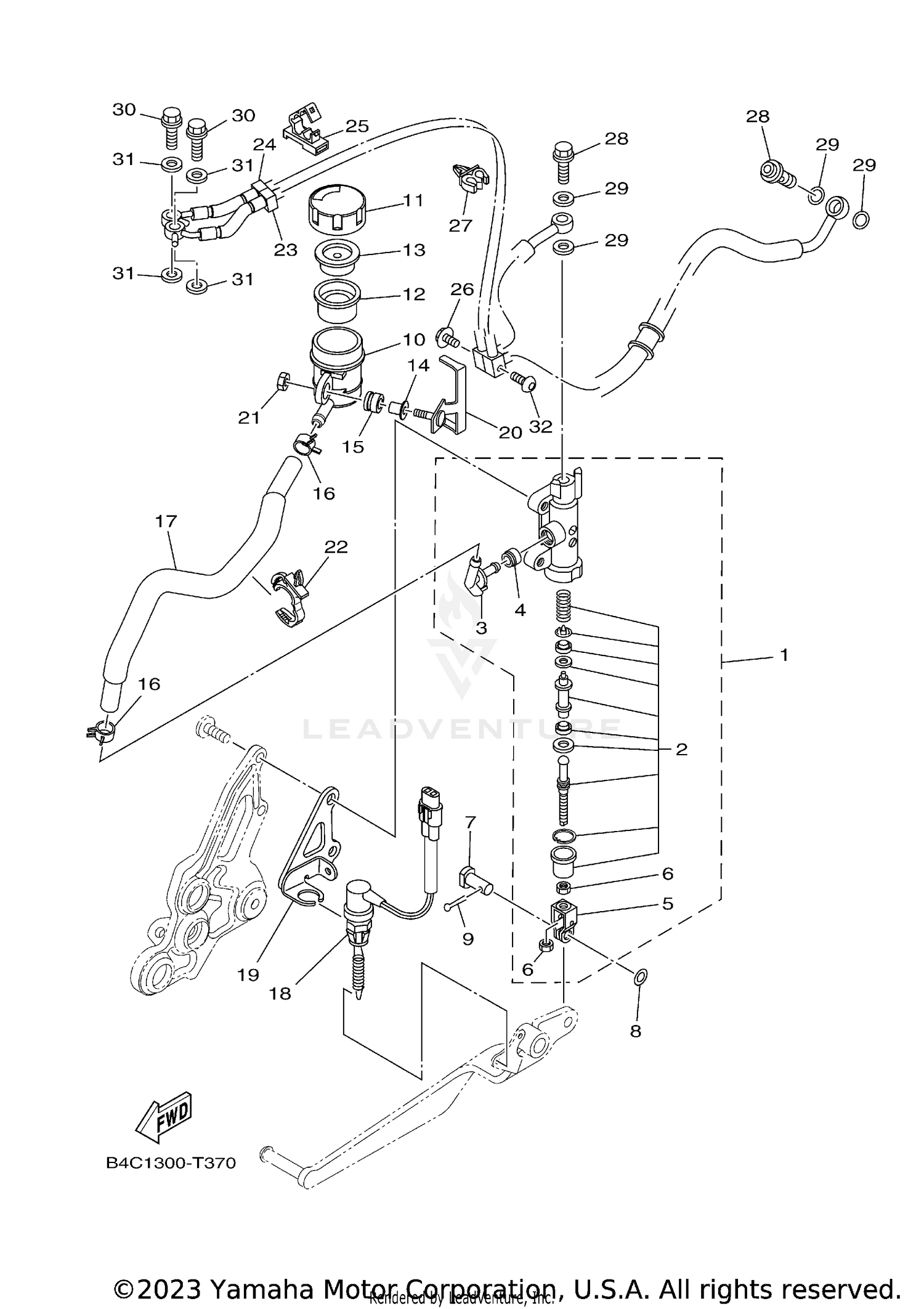 REAR MASTER CYLINDER