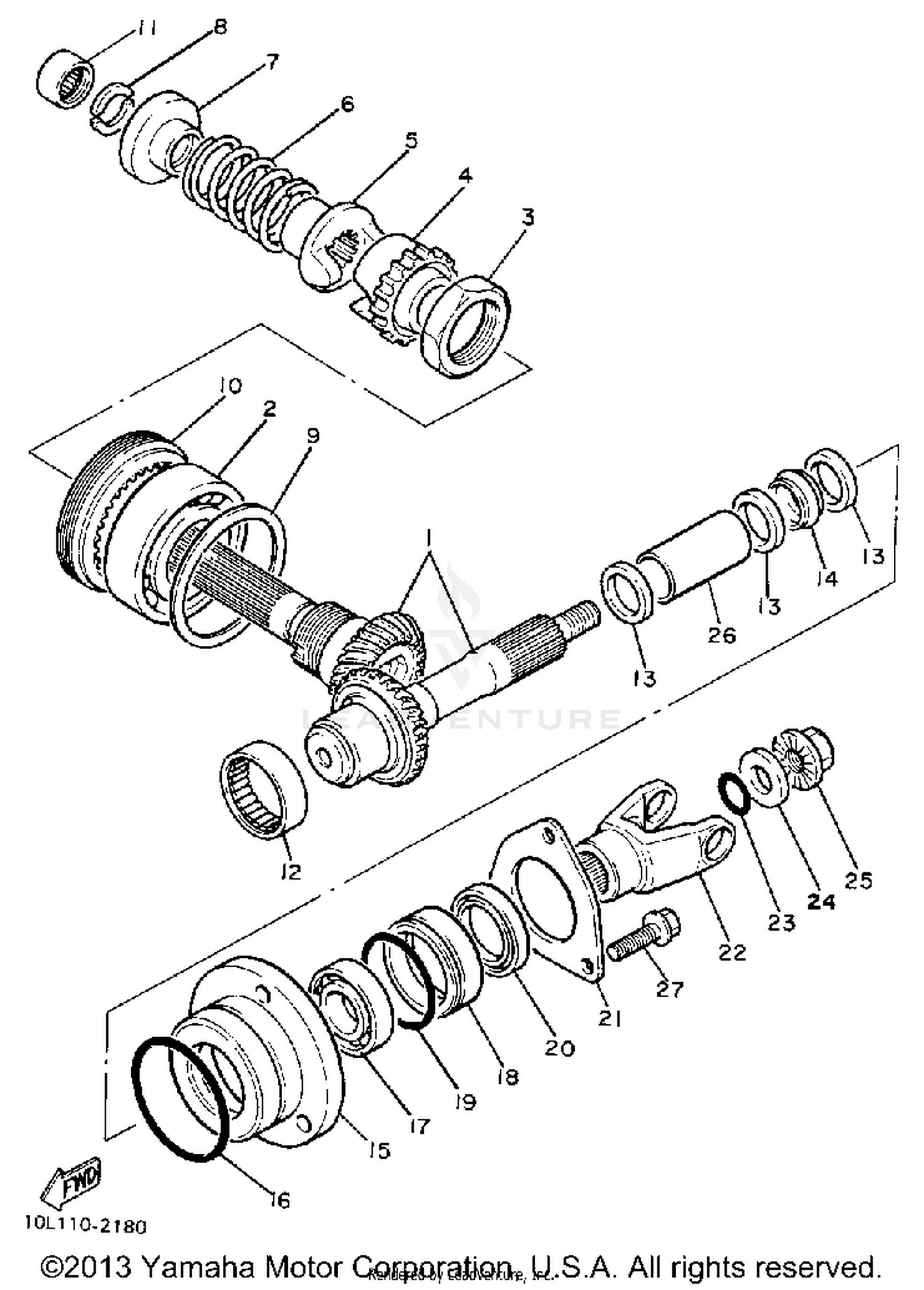 MIDDLE DRIVE GEAR