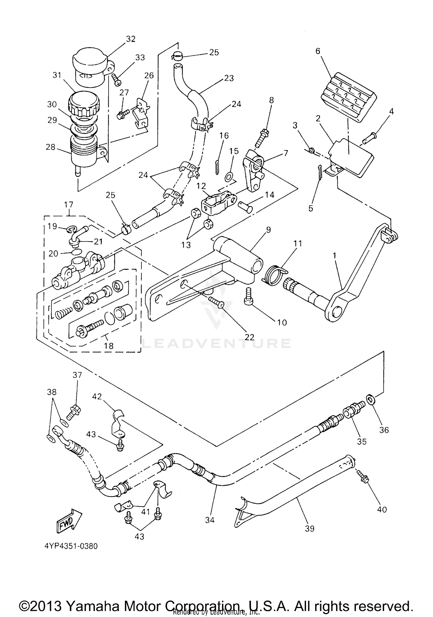 REAR MASTER CYLINDER