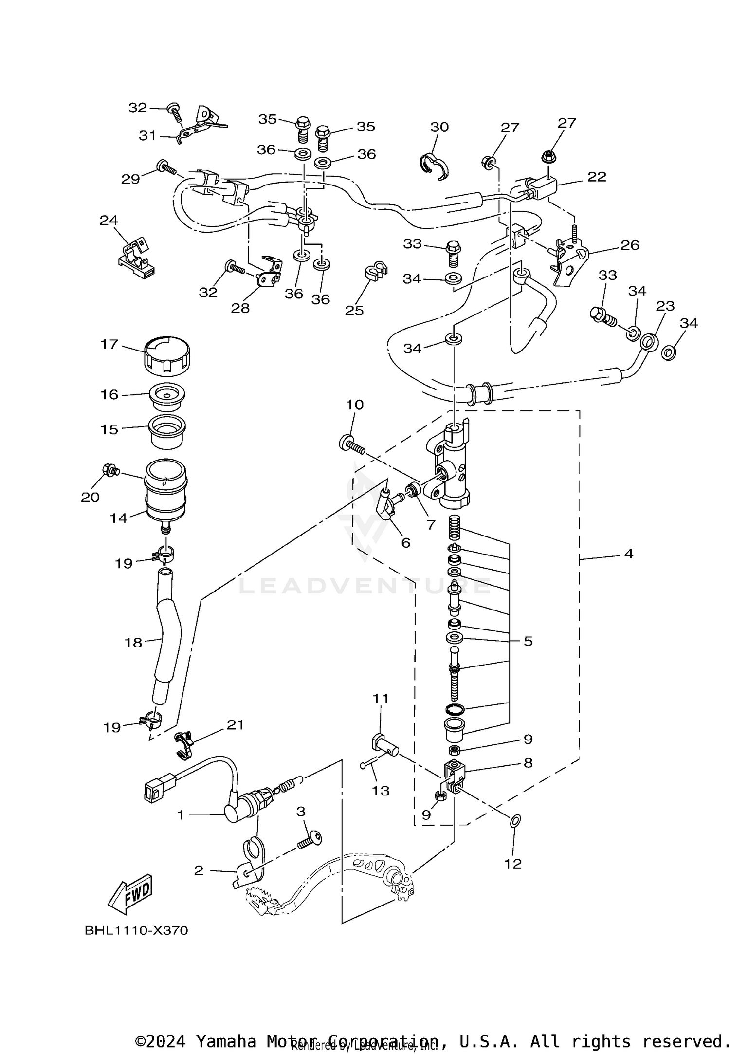 REAR MASTER CYLINDER