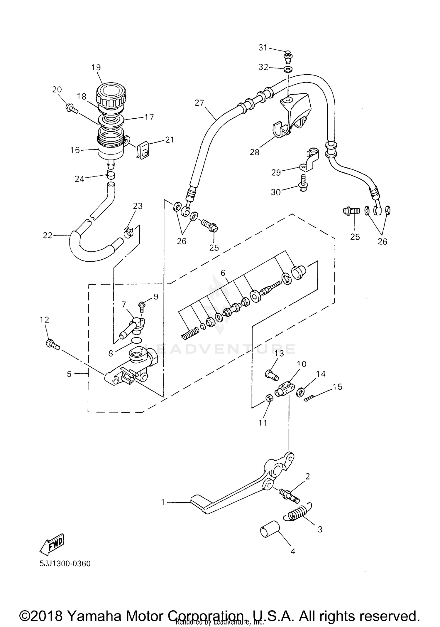 REAR MASTER CYLINDER