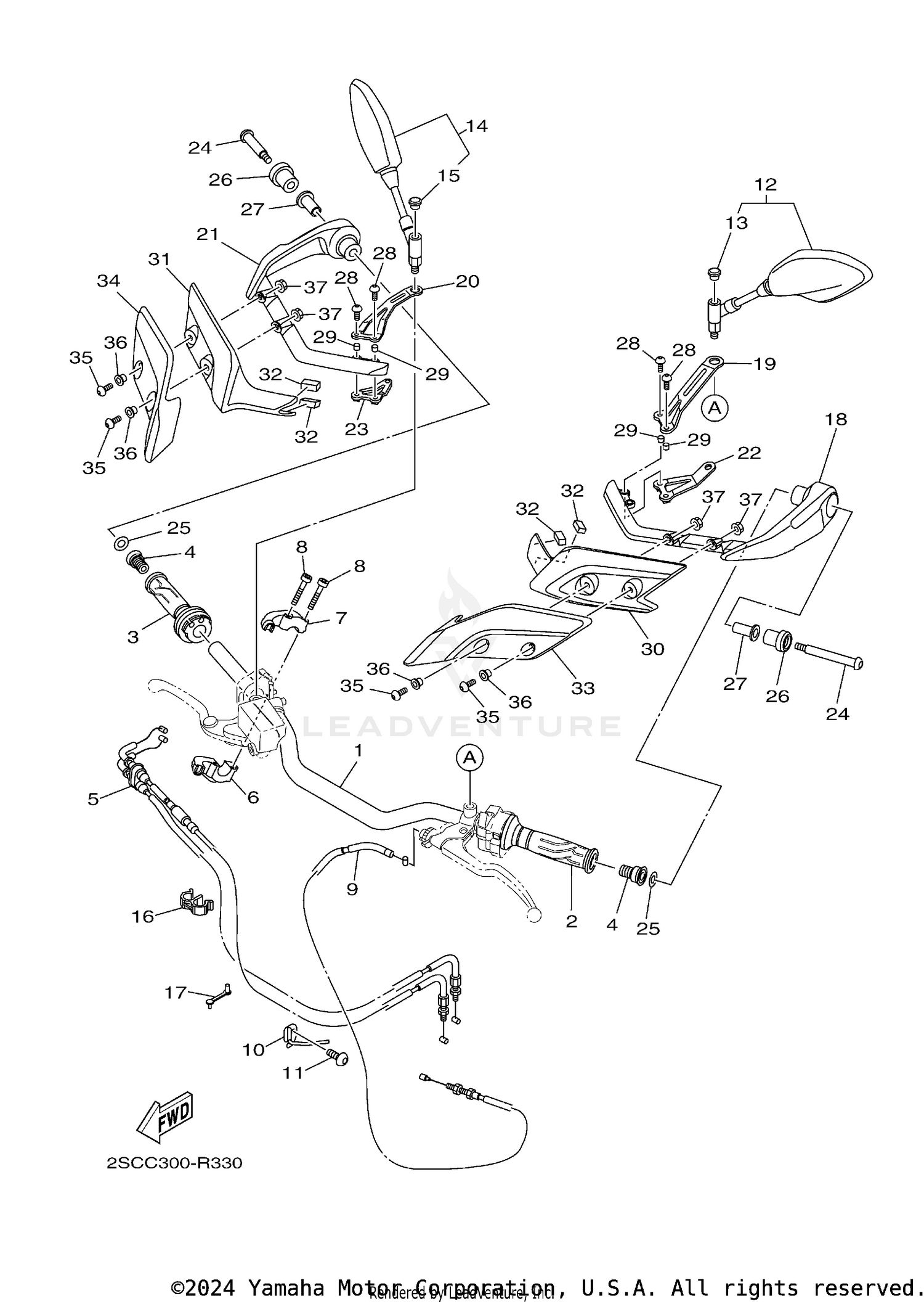STEERING HANDLE CABLE