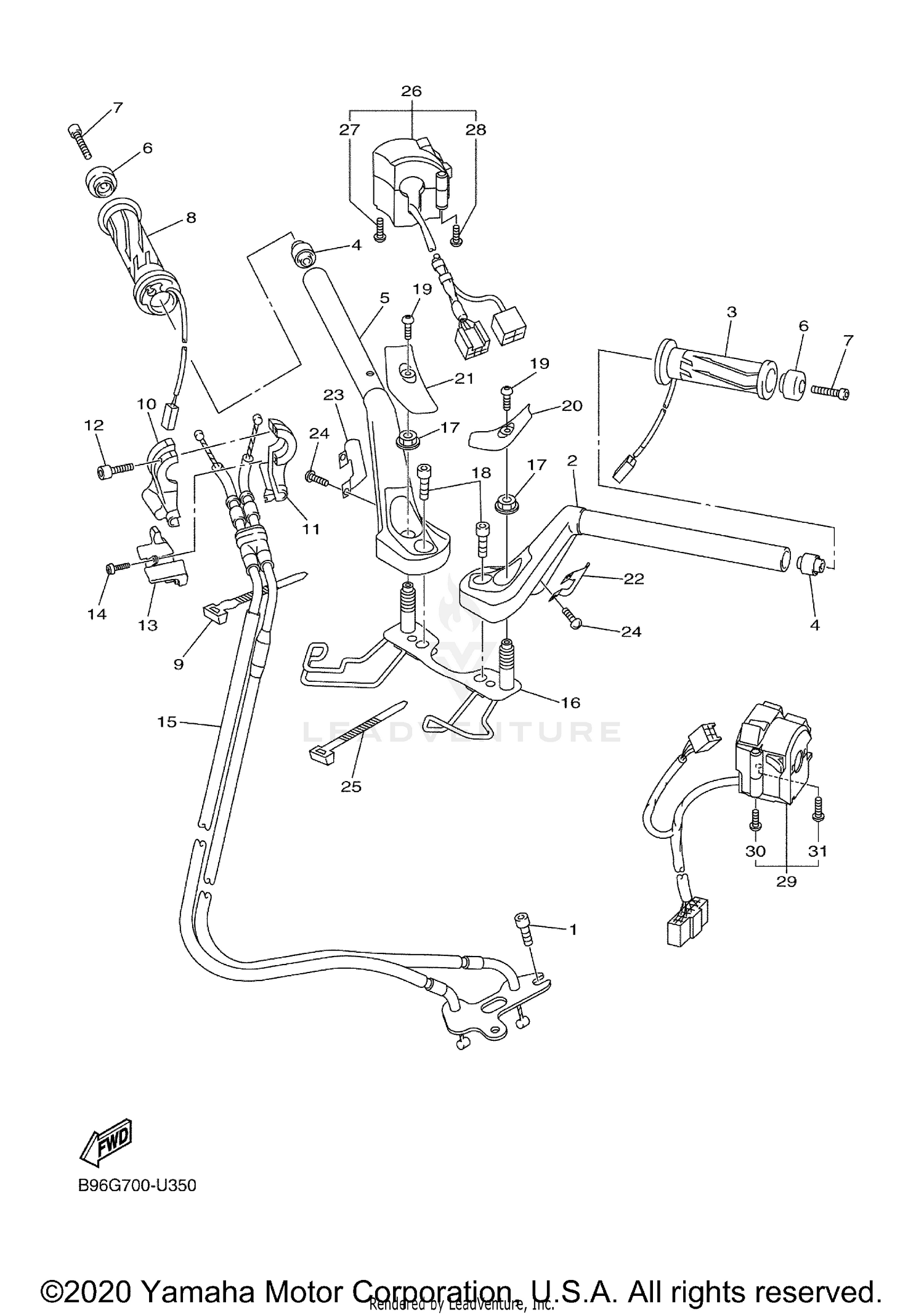 STEERING HANDLE CABLE