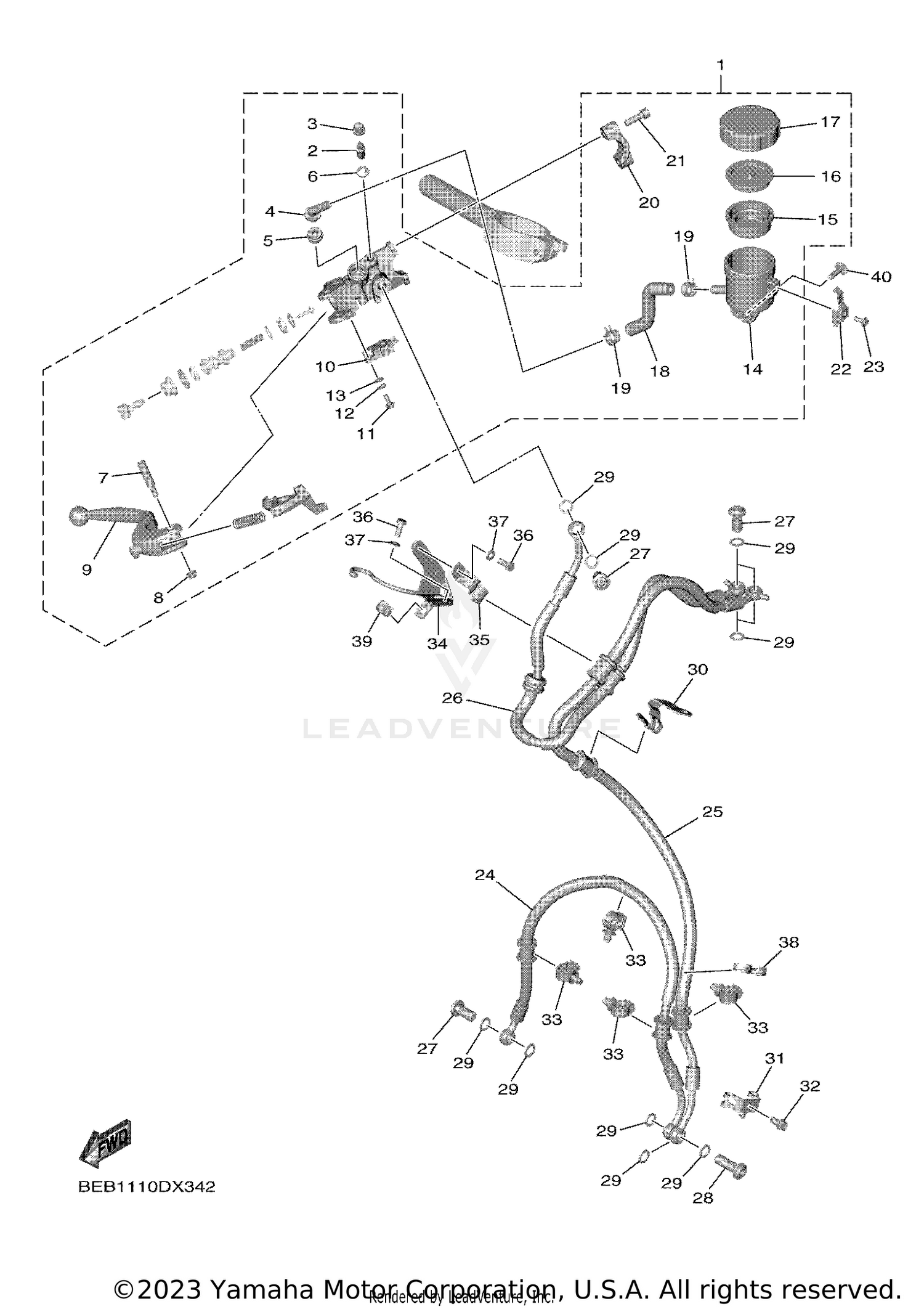 FRONT MASTER CYLINDER
