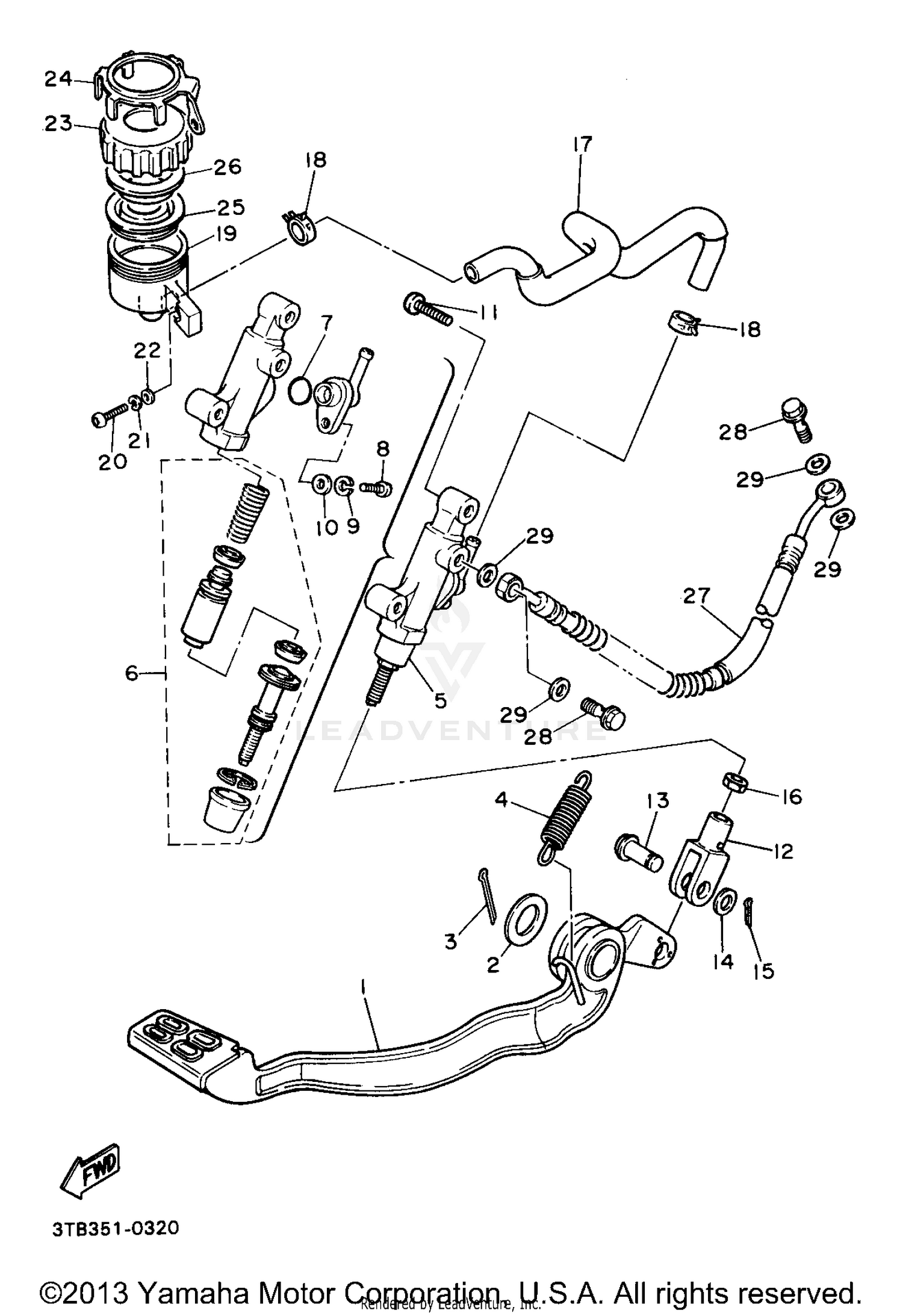 REAR MASTER CYLINDER