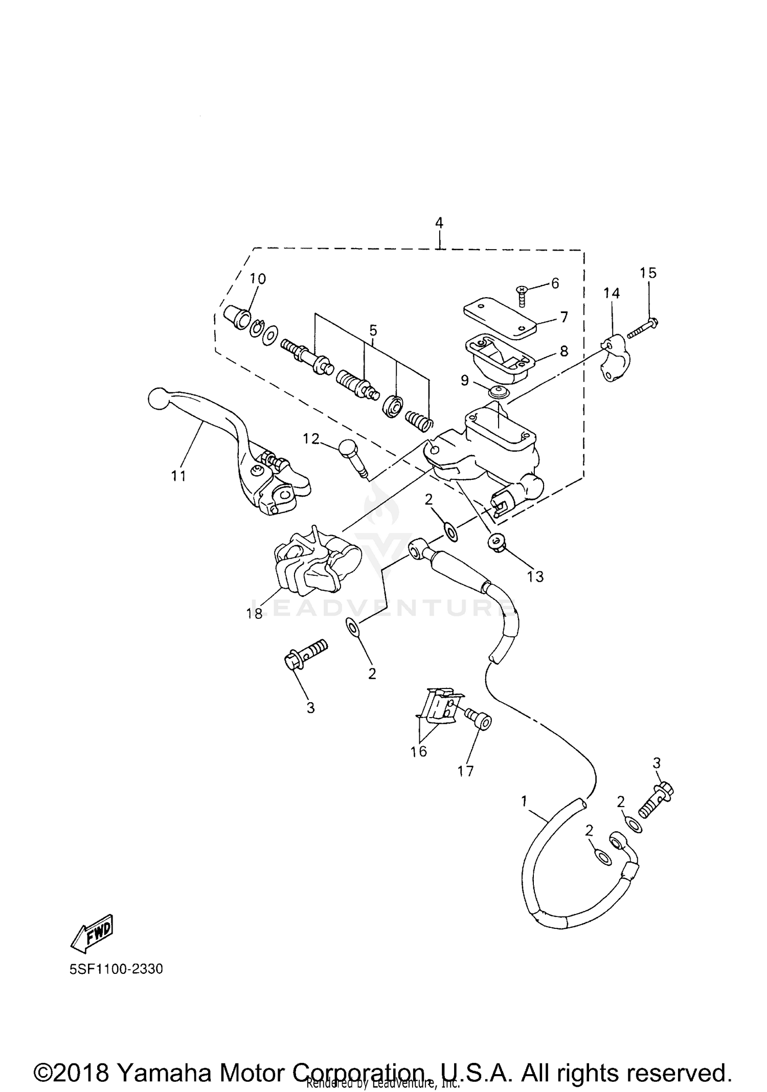 FRONT MASTER CYLINDER