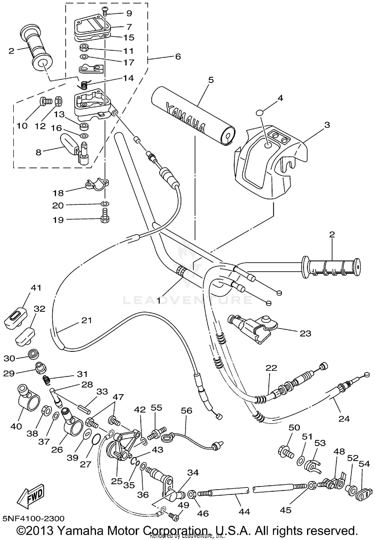 STEERING HANDLE CABLE