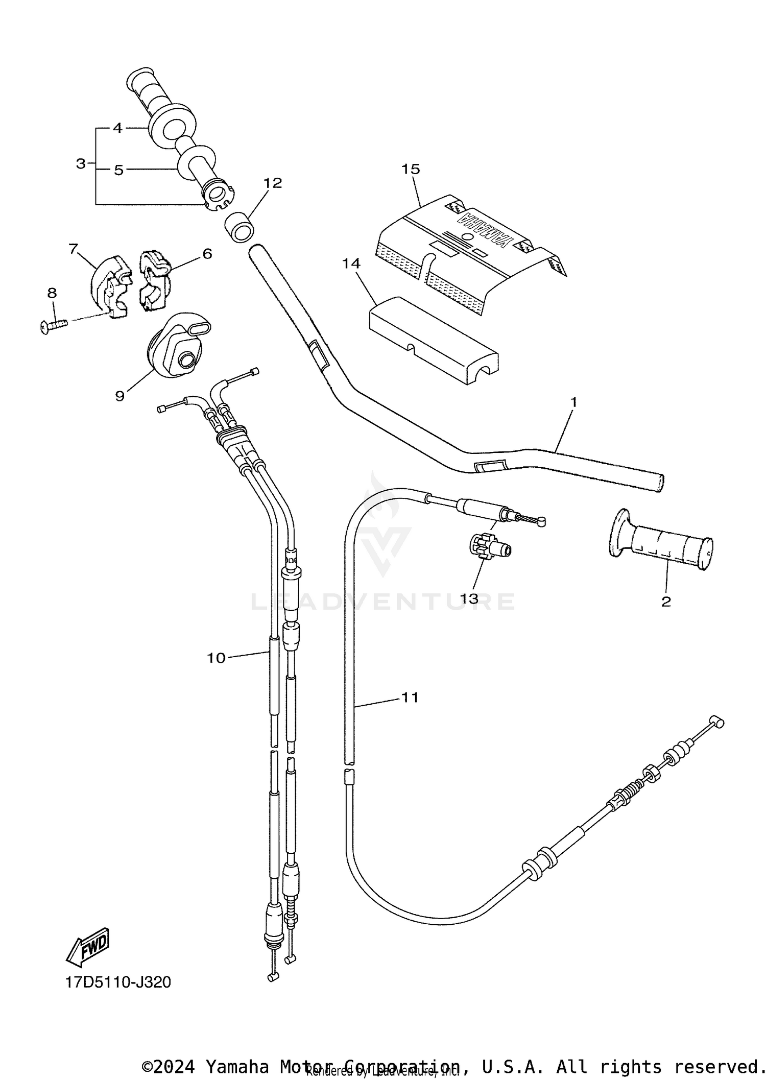 STEERING HANDLE CABLE