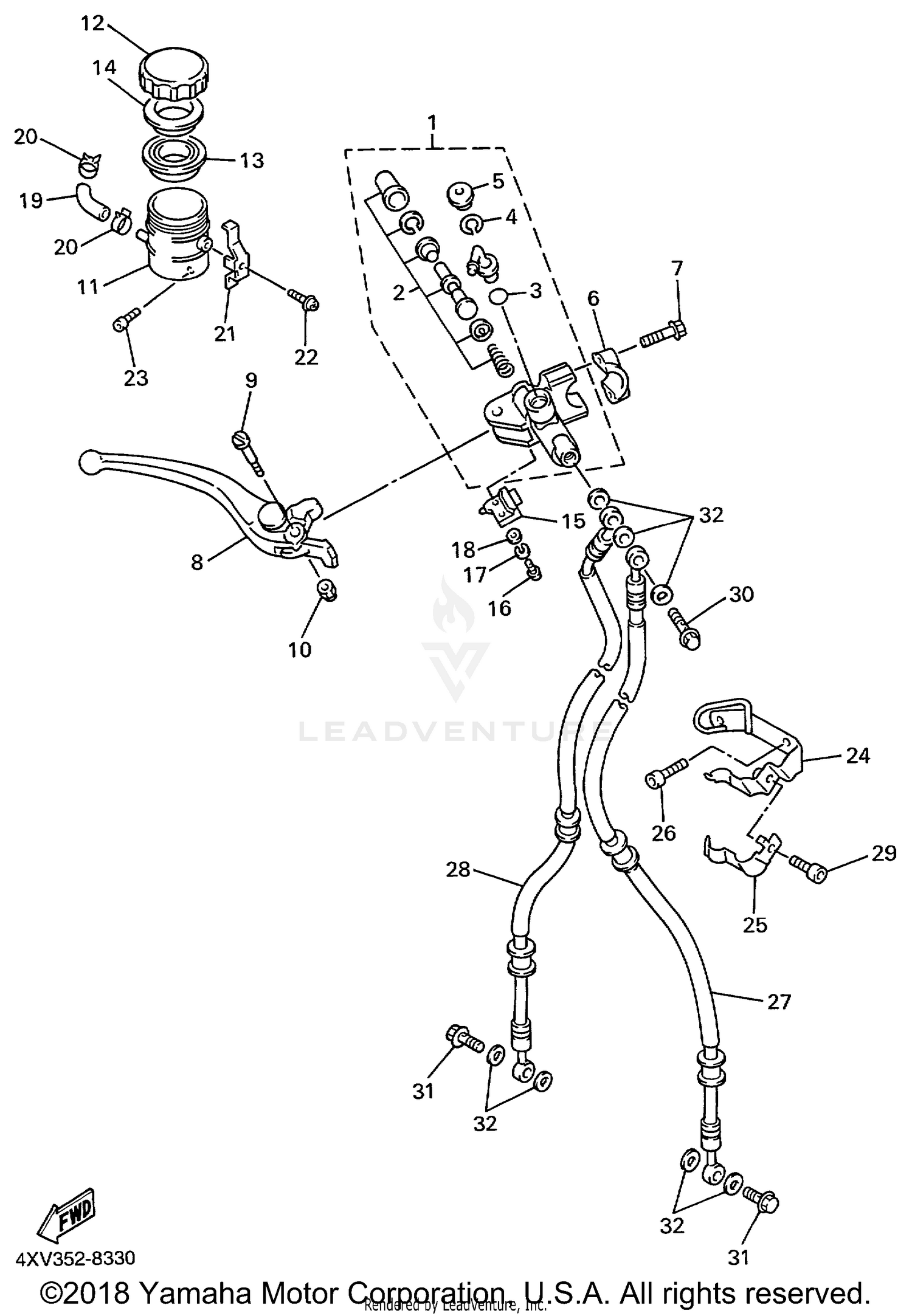 FRONT MASTER CYLINDER
